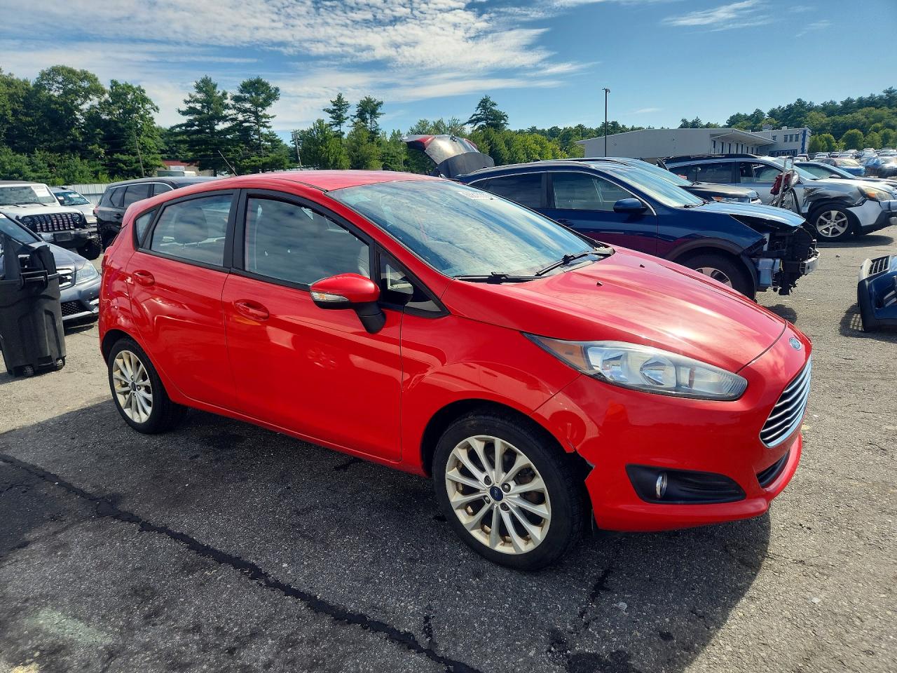 2014 Ford Fiesta Se Red vin: 3FADP4EJ5EM100420
