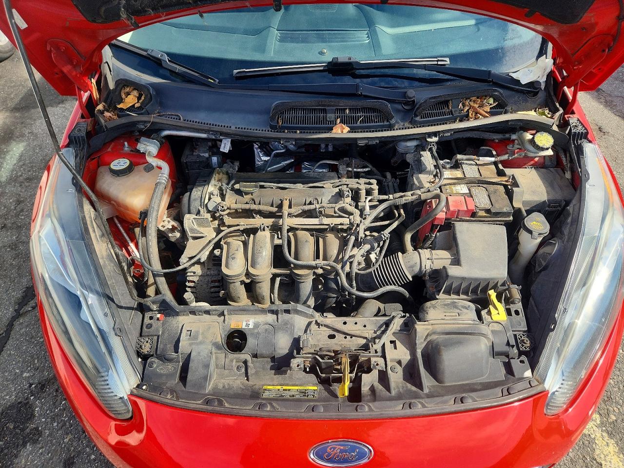2014 Ford Fiesta Se Red vin: 3FADP4EJ5EM100420