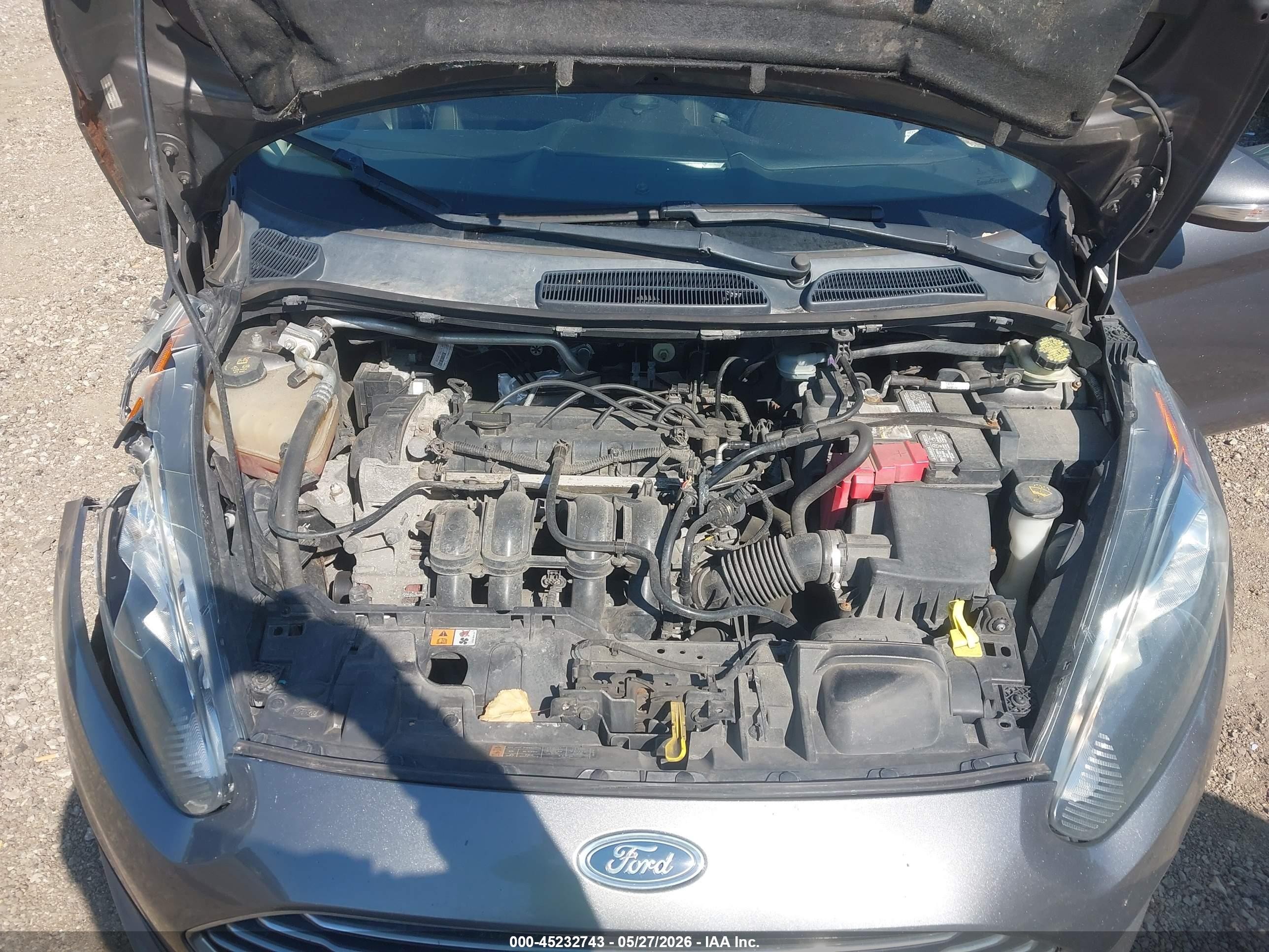 2014 Ford Fiesta Se Gray vin: 3FADP4EJ5EM145731