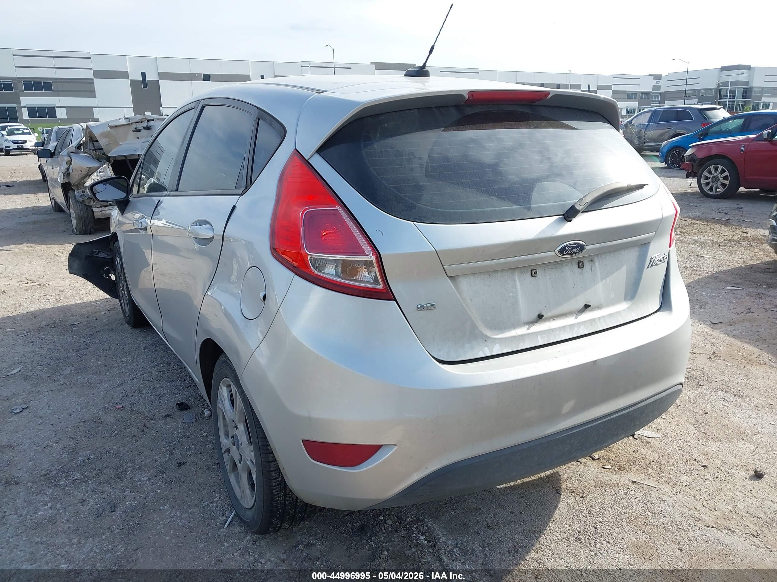 2014 Ford Fiesta Se Silver vin: 3FADP4EJ5EM154560