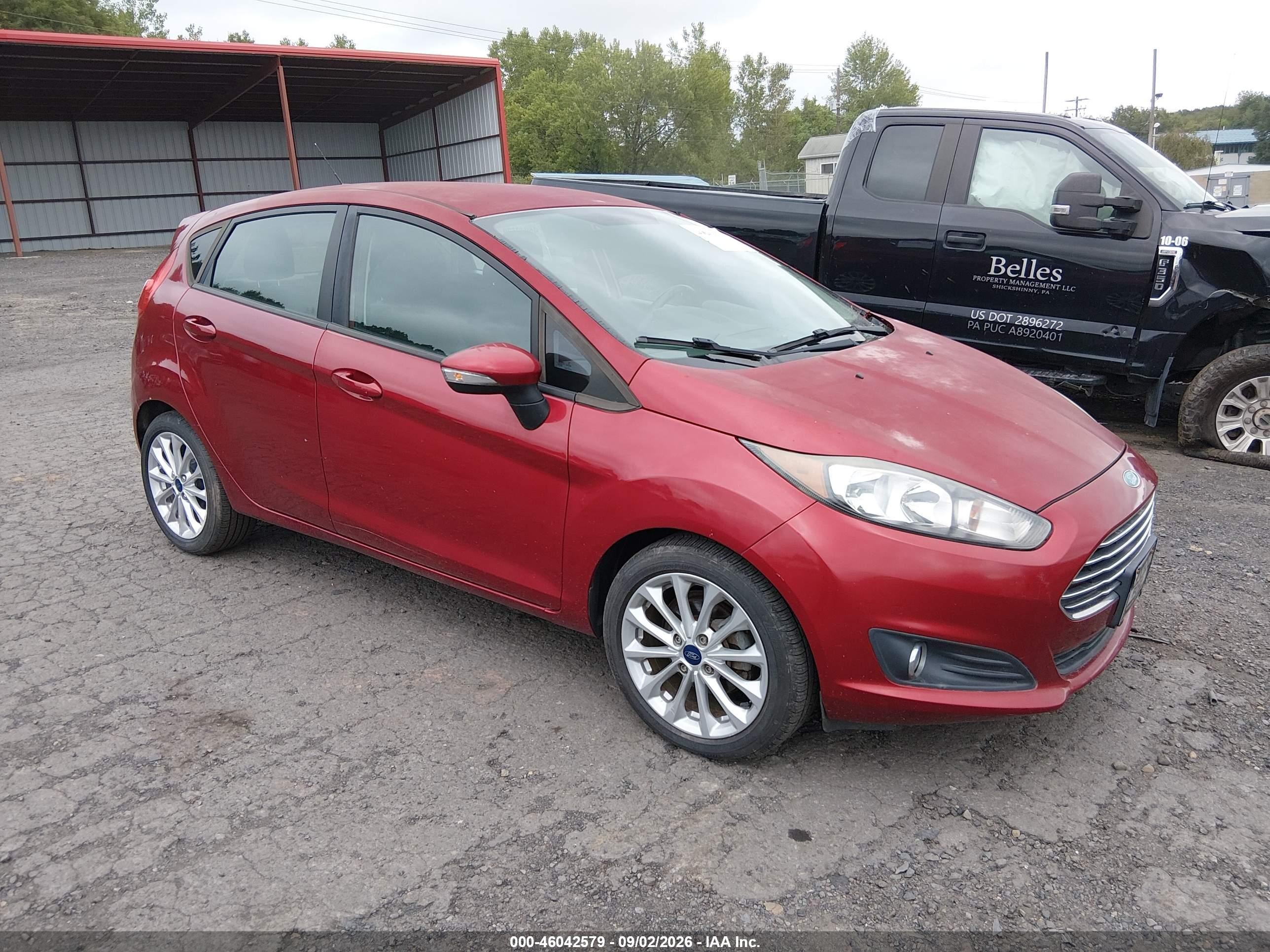 2014 Ford Fiesta Se Red vin: 3FADP4EJ5EM182553