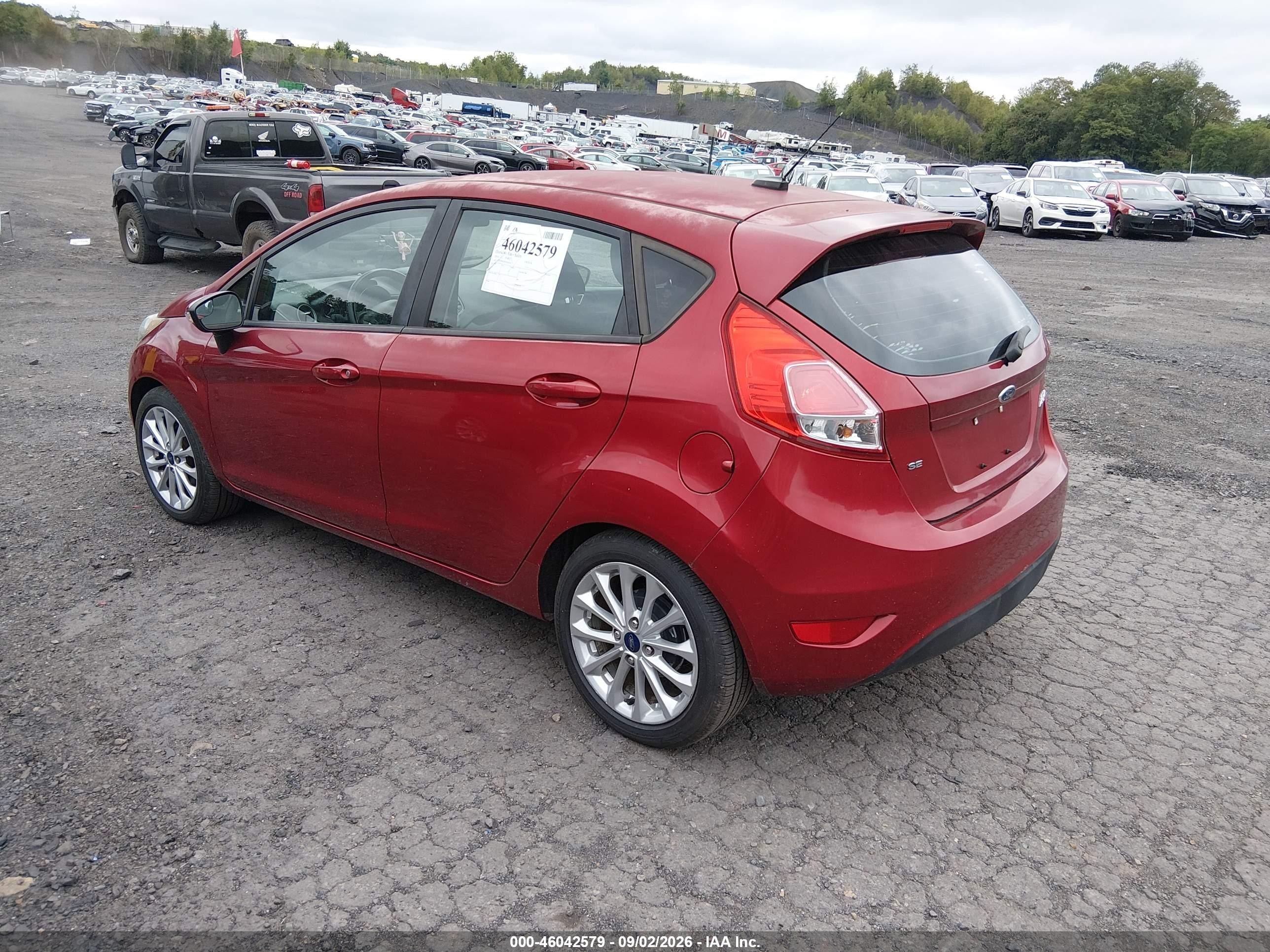 2014 Ford Fiesta Se Red vin: 3FADP4EJ5EM182553