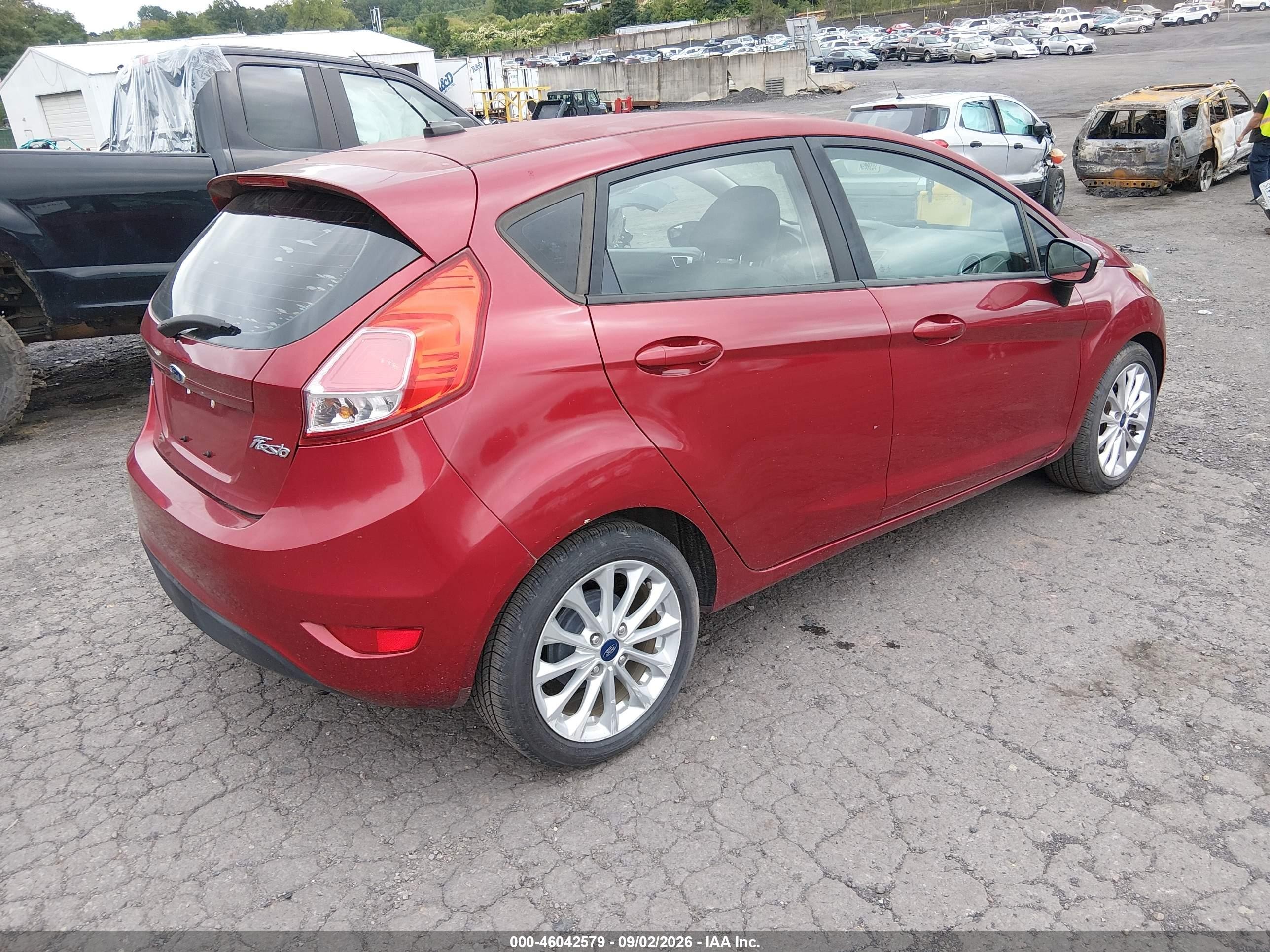 2014 Ford Fiesta Se Red vin: 3FADP4EJ5EM182553
