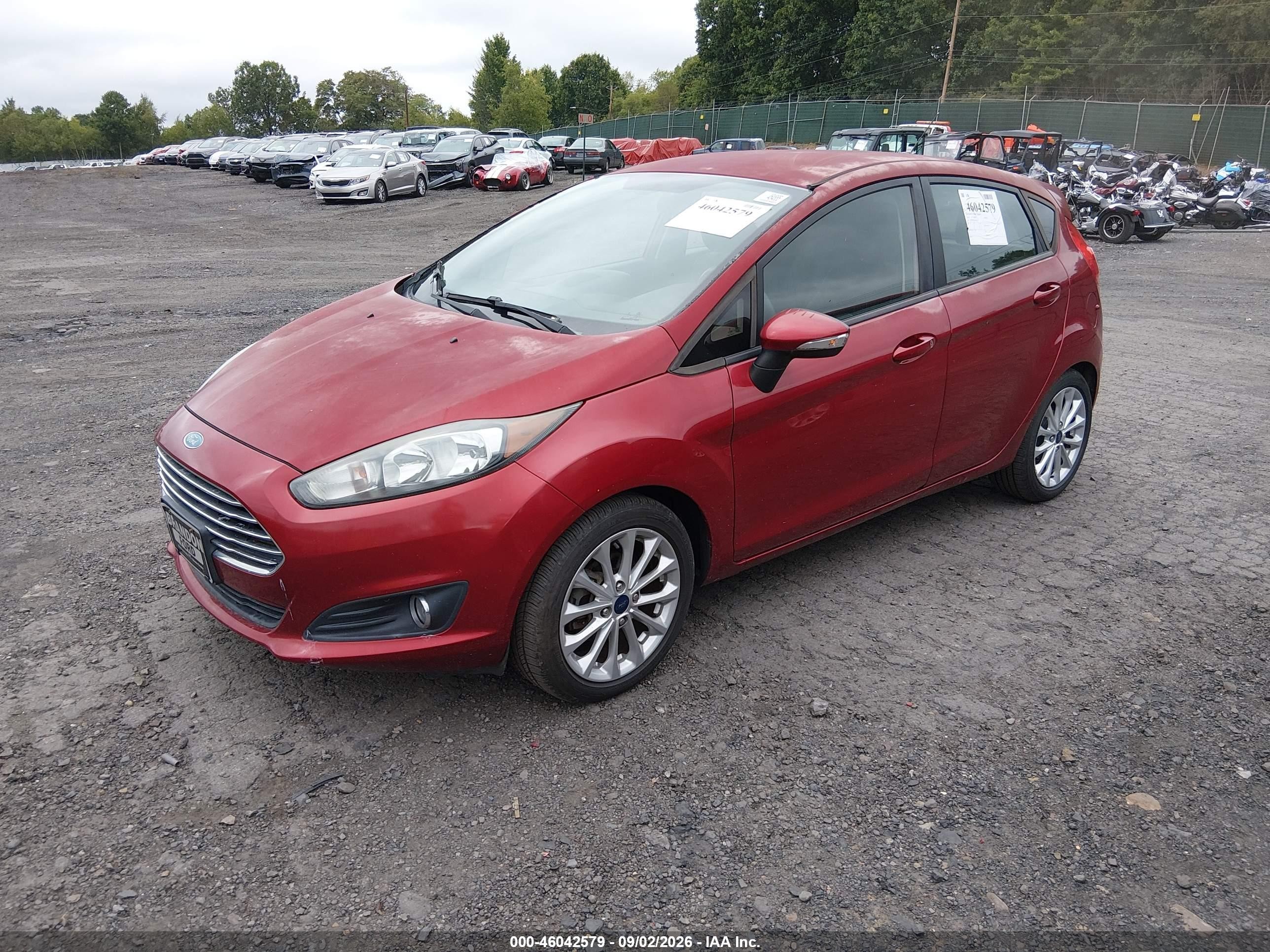 2014 Ford Fiesta Se Red vin: 3FADP4EJ5EM182553