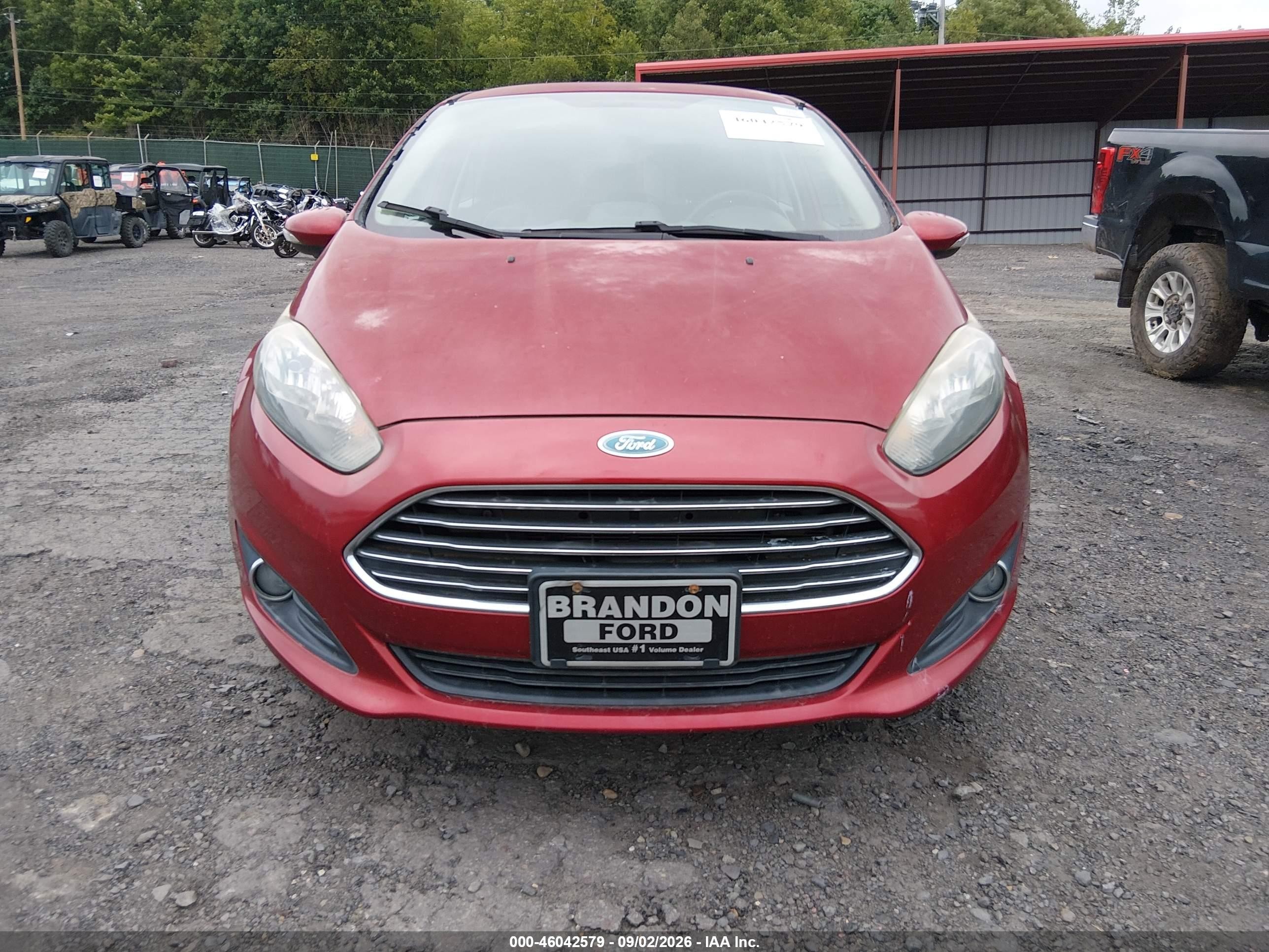 2014 Ford Fiesta Se Red vin: 3FADP4EJ5EM182553
