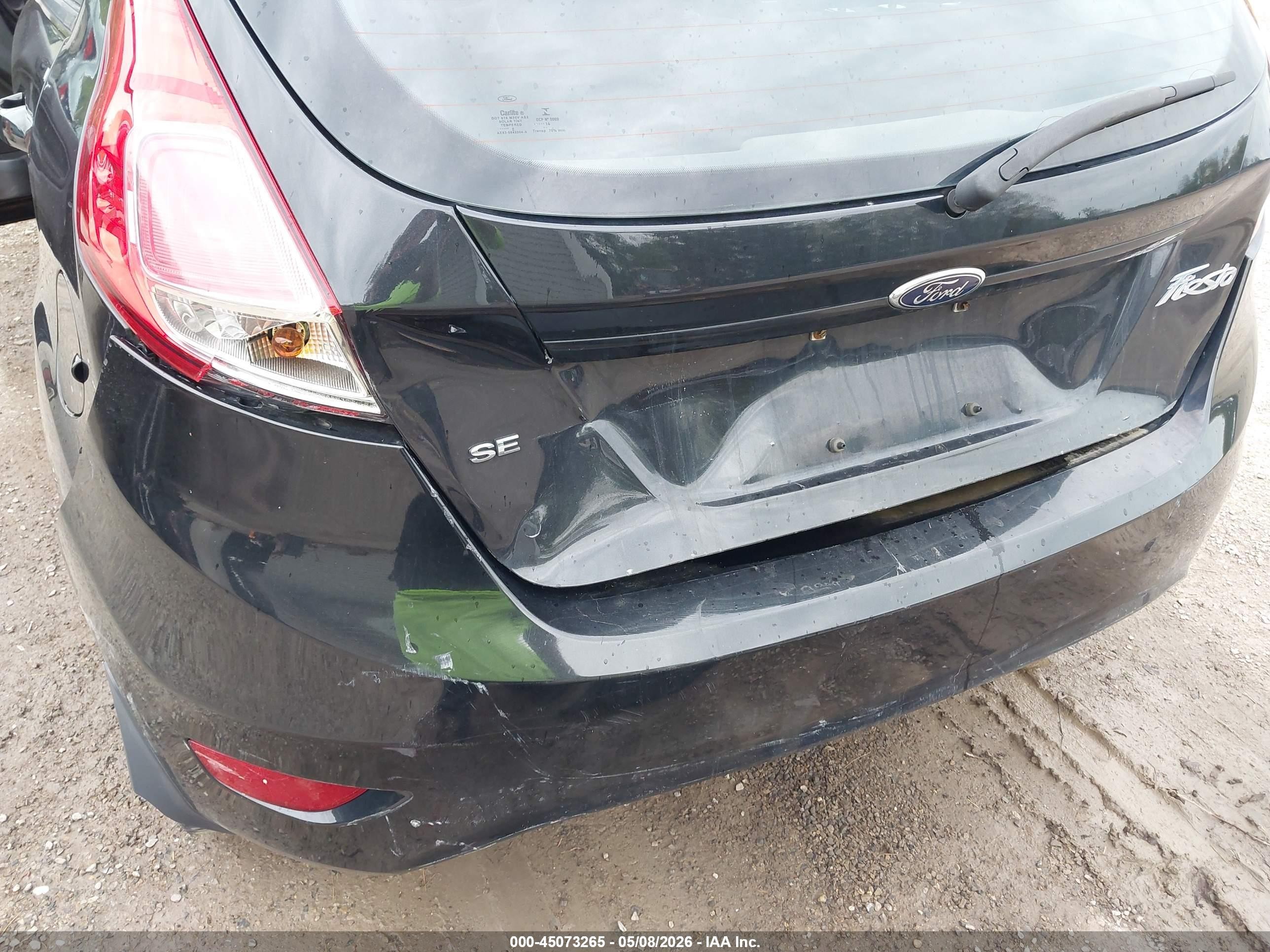2014 Ford Fiesta Se Black vin: 3FADP4EJ5EM226552