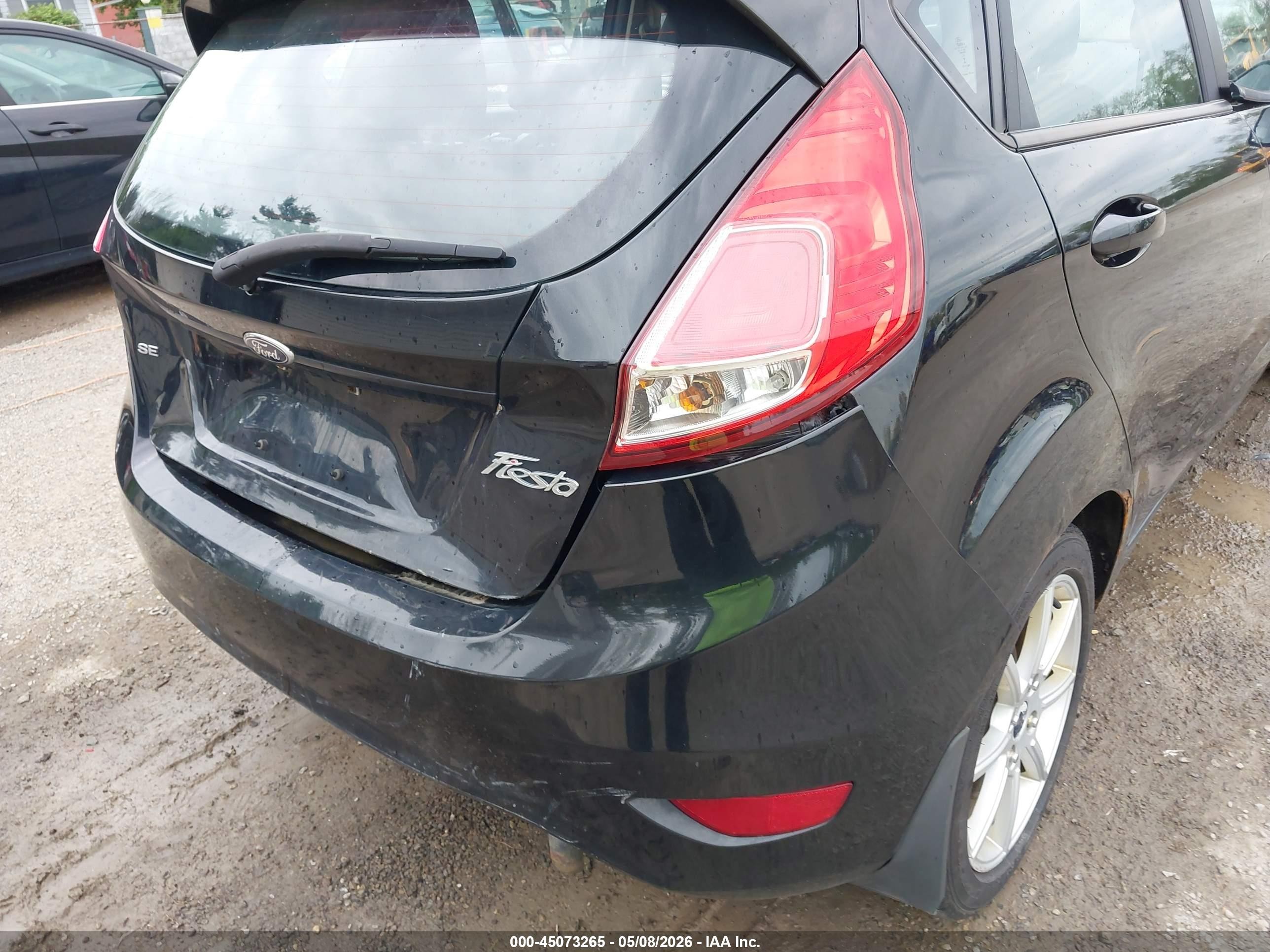 2014 Ford Fiesta Se Black vin: 3FADP4EJ5EM226552