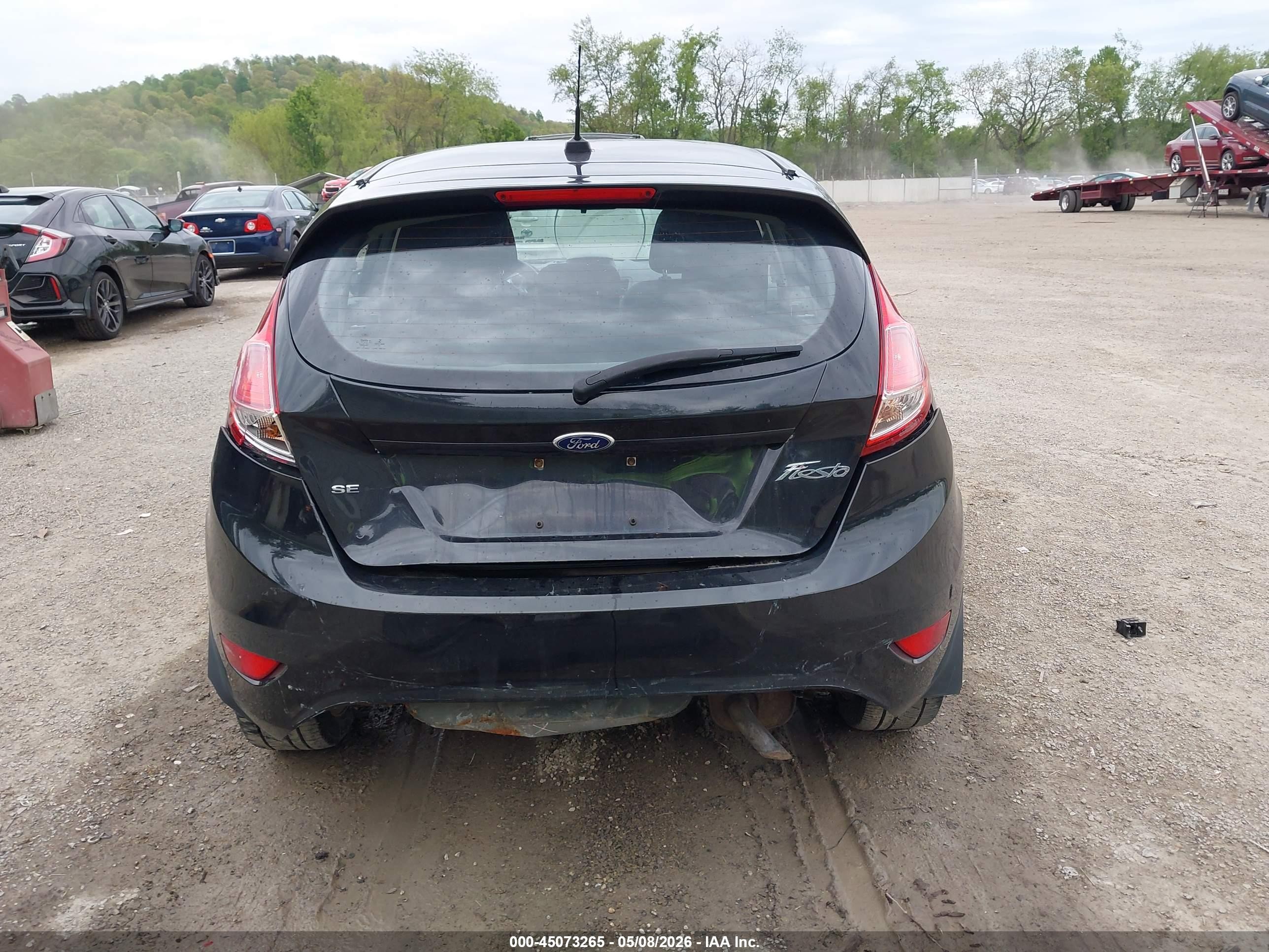 2014 Ford Fiesta Se Black vin: 3FADP4EJ5EM226552