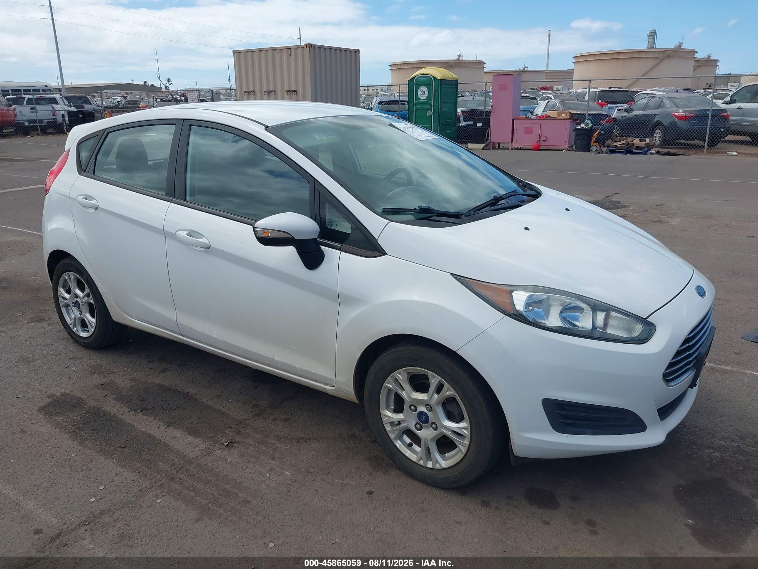 2014 Ford Fiesta Se White vin: 3FADP4EJ5EM227569
