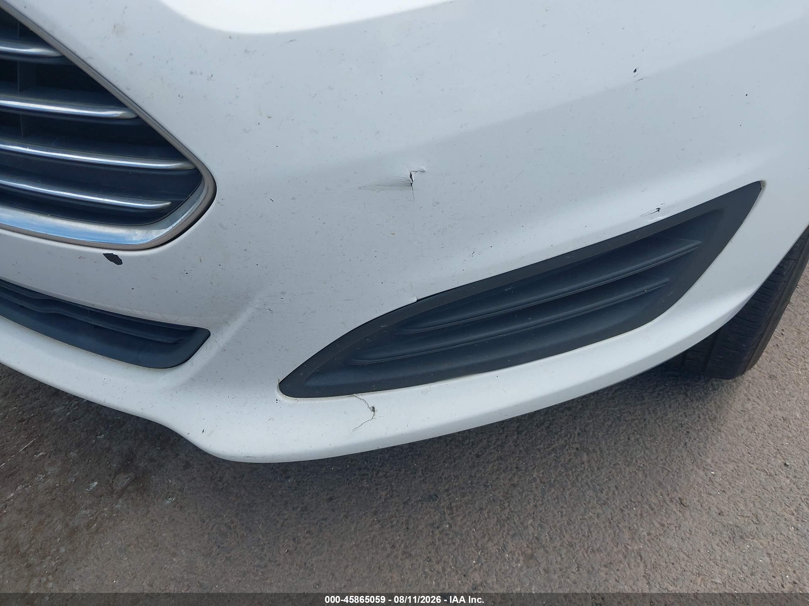 2014 Ford Fiesta Se White vin: 3FADP4EJ5EM227569