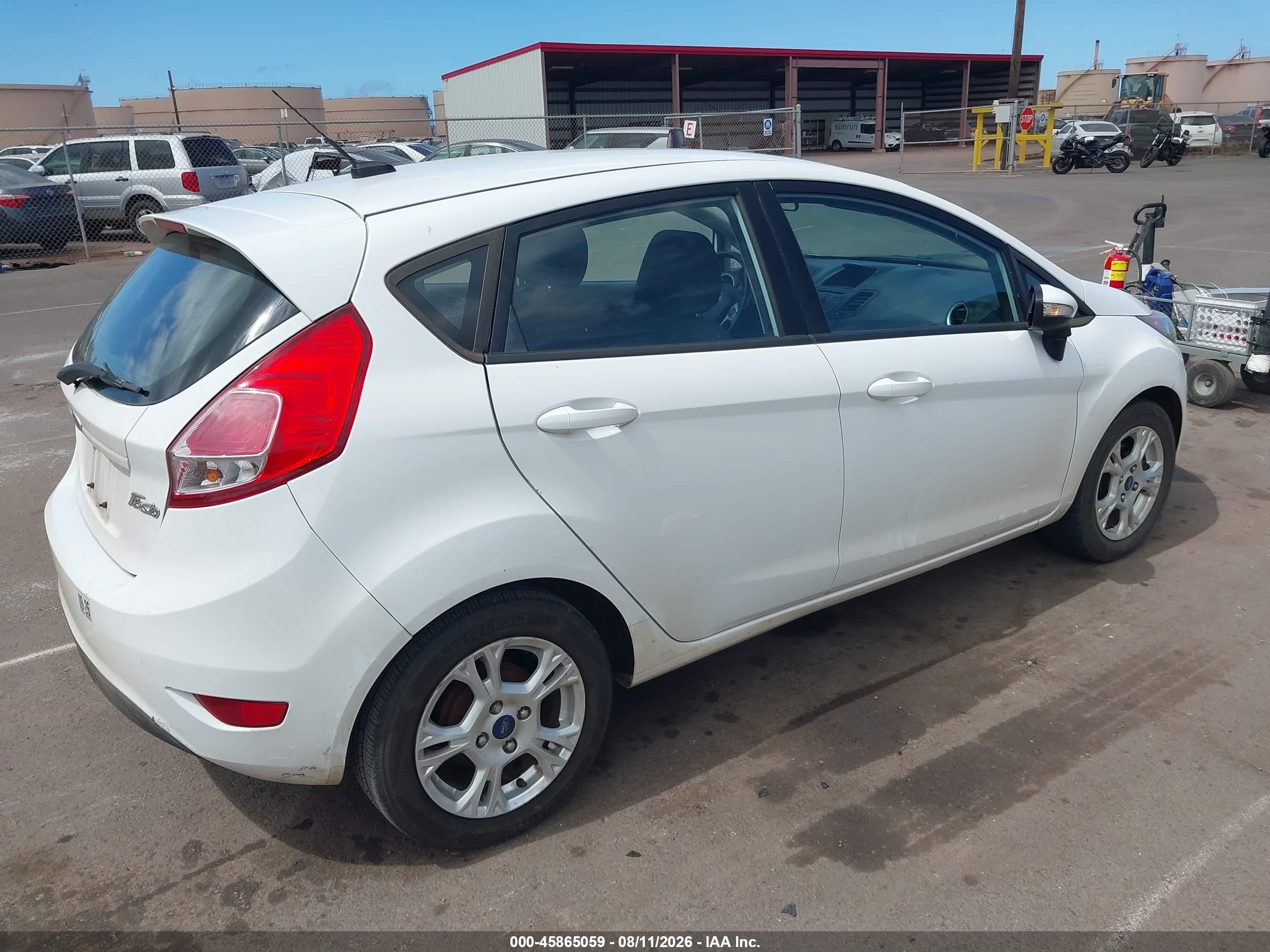 2014 Ford Fiesta Se White vin: 3FADP4EJ5EM227569