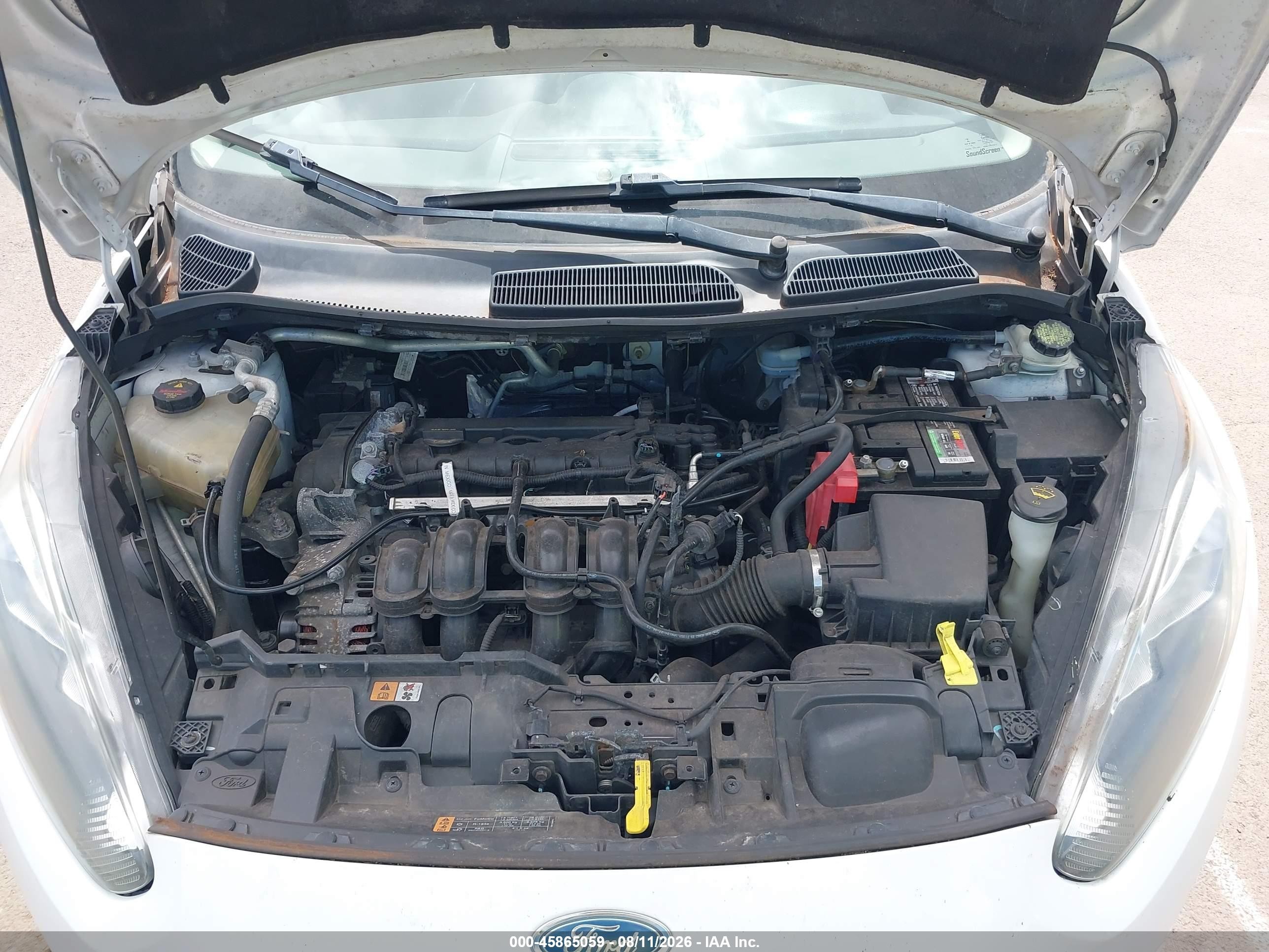 2014 Ford Fiesta Se White vin: 3FADP4EJ5EM227569