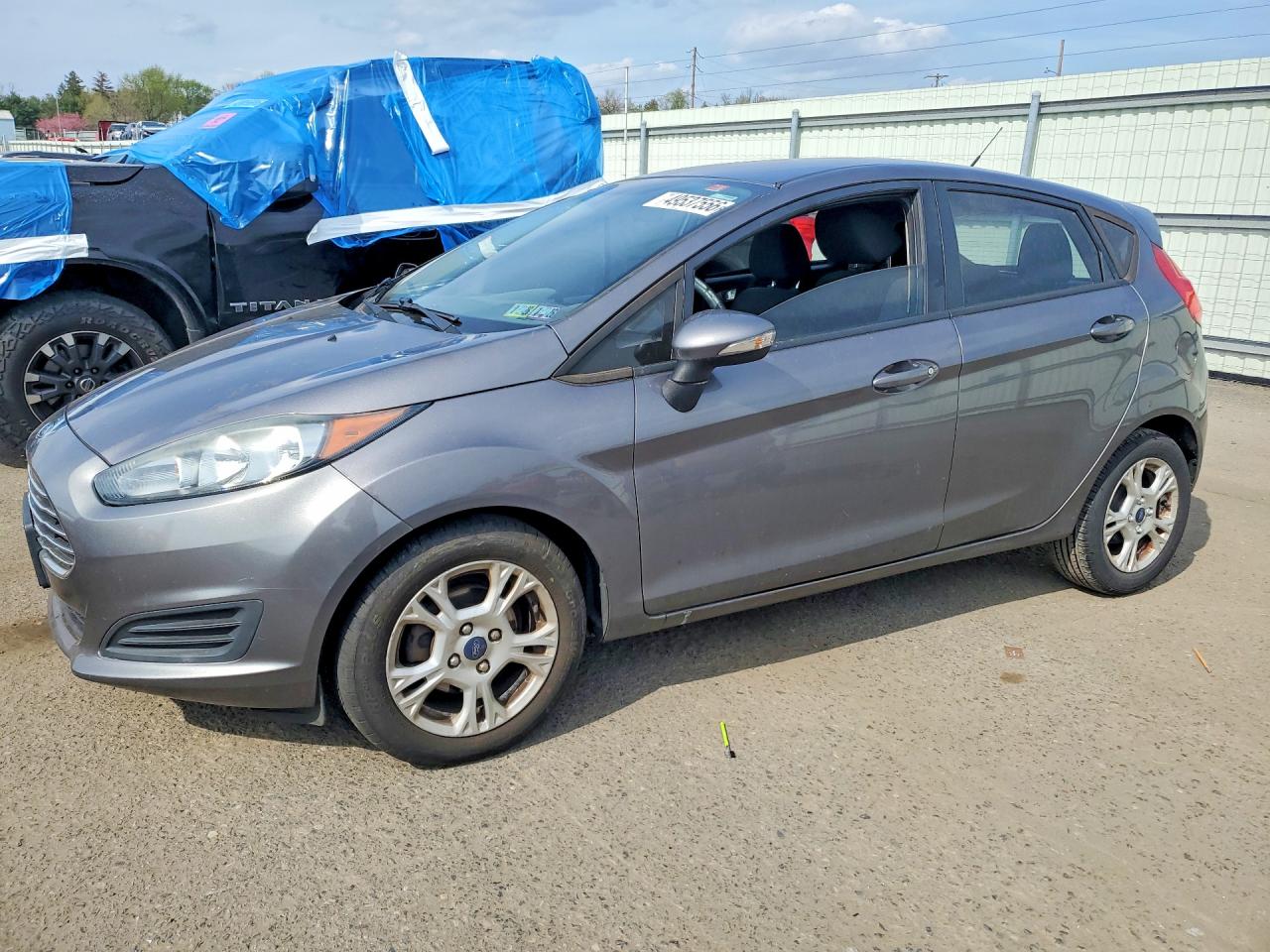 2014 Ford Fiesta Se Gray vin: 3FADP4EJ5EM233968