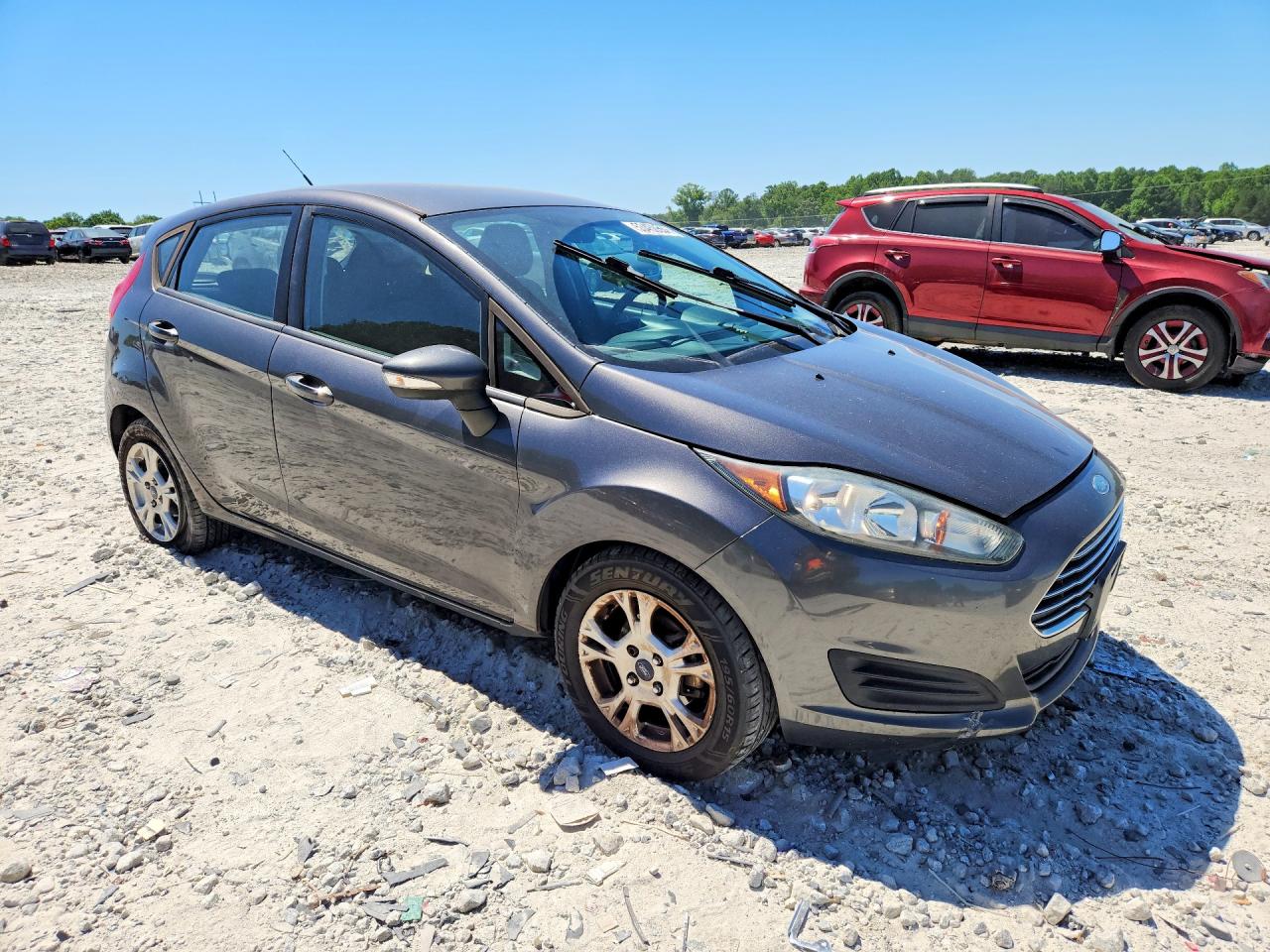 2015 Ford Fiesta Se Gray vin: 3FADP4EJ5FM120622