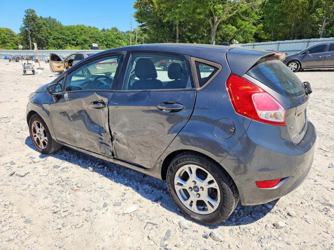 2015 Ford Fiesta Se Gray vin: 3FADP4EJ5FM120622