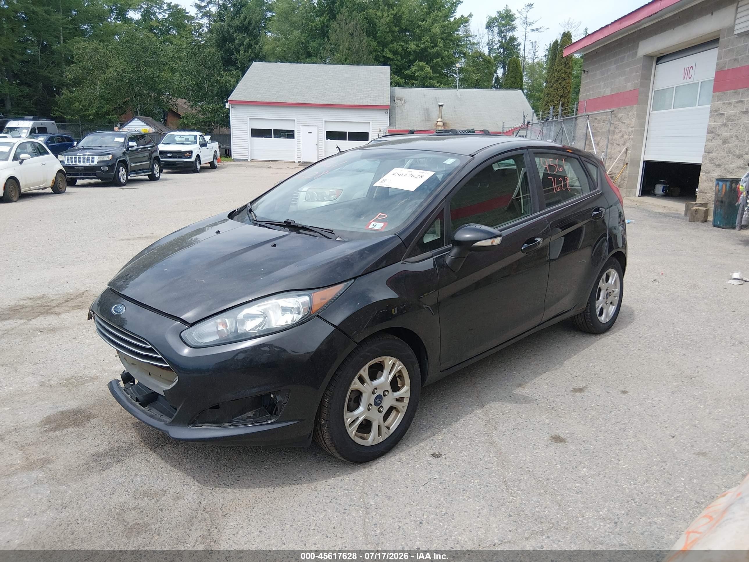 2015 Ford Fiesta Se Black vin: 3FADP4EJ5FM202396