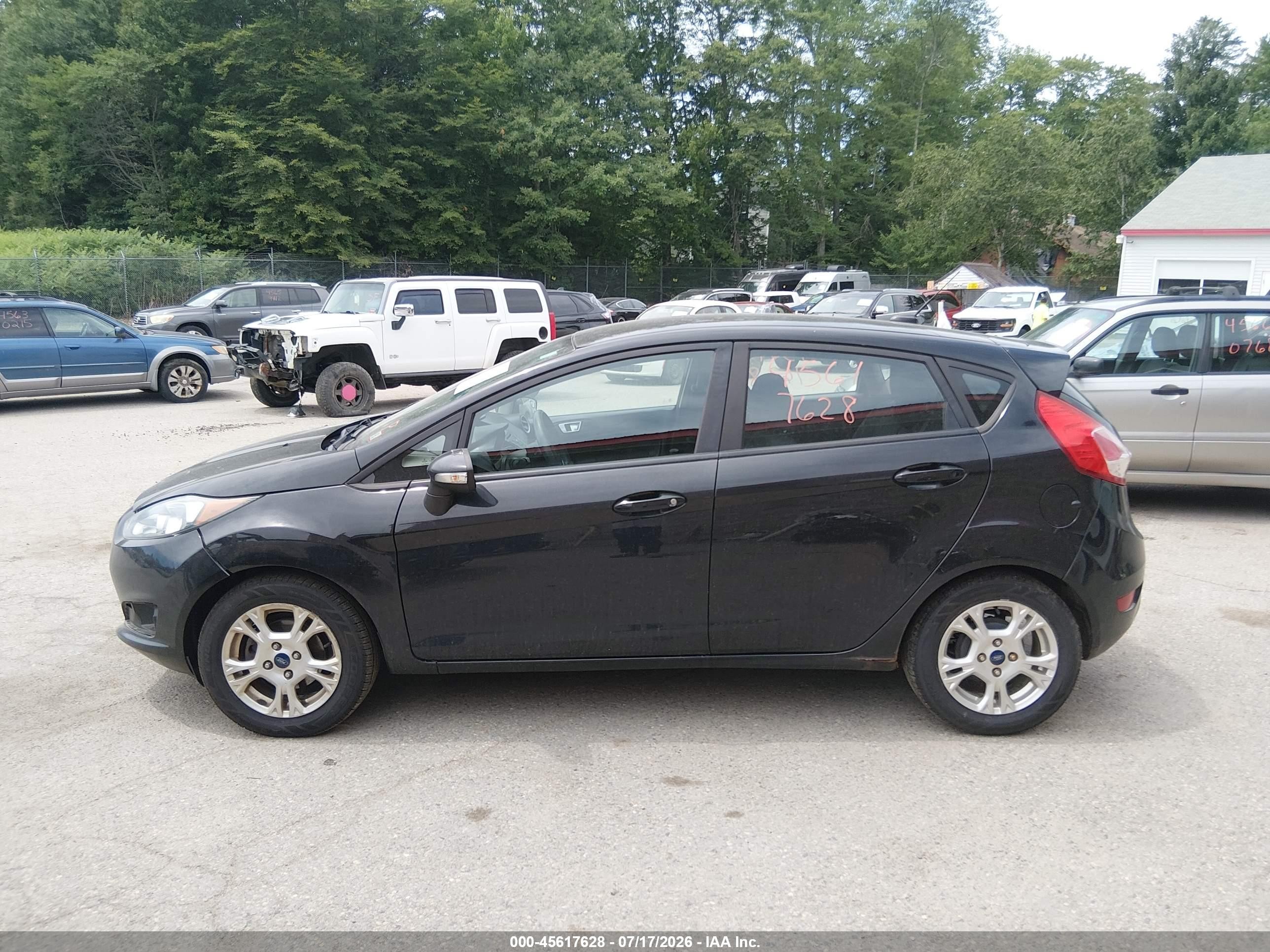 2015 Ford Fiesta Se Black vin: 3FADP4EJ5FM202396