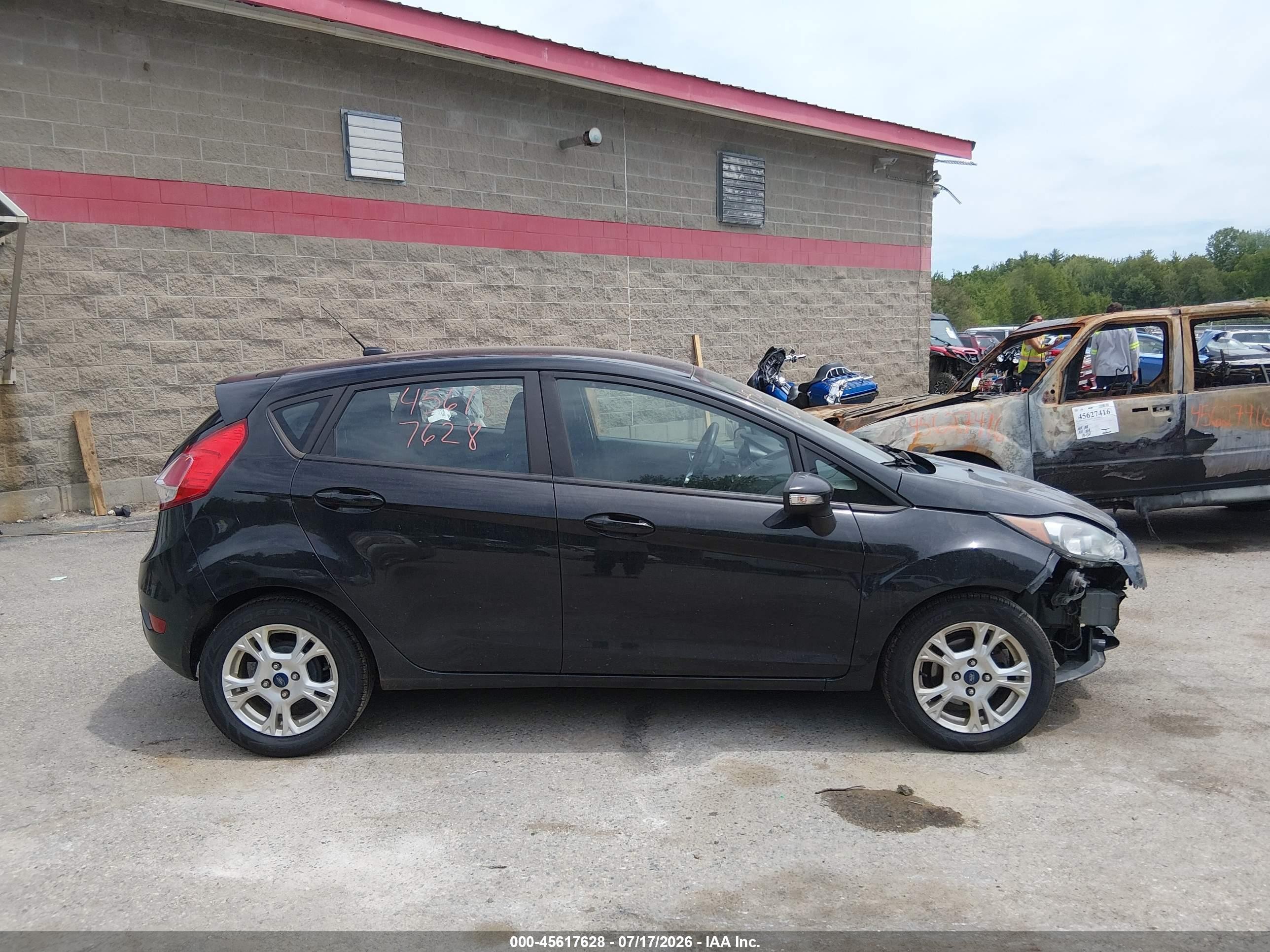 2015 Ford Fiesta Se Black vin: 3FADP4EJ5FM202396