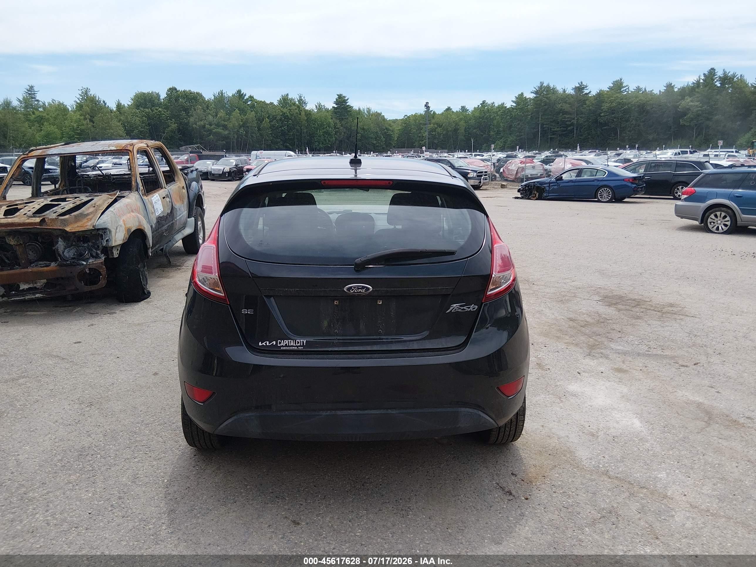 2015 Ford Fiesta Se Black vin: 3FADP4EJ5FM202396