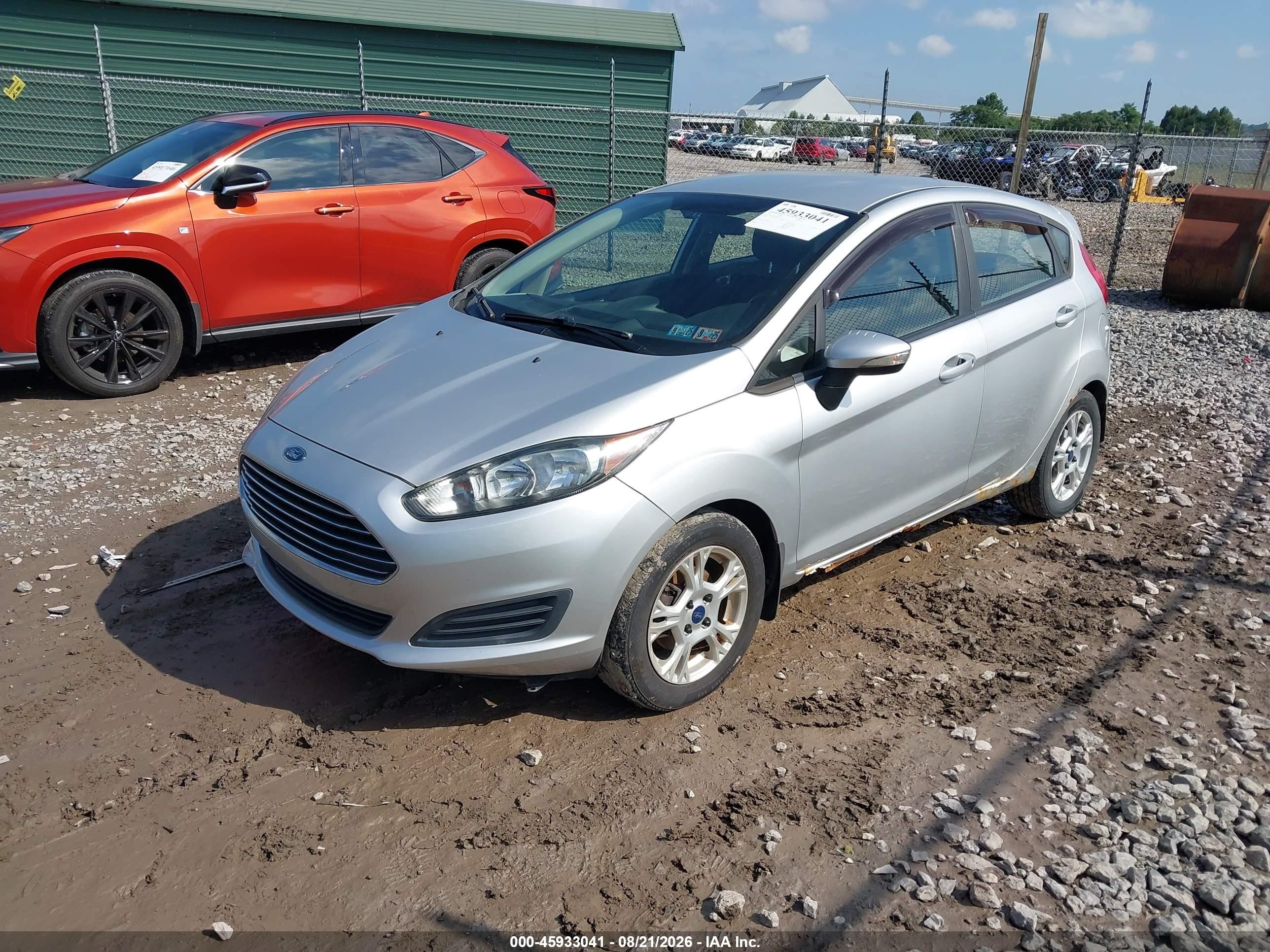 2015 Ford Fiesta Se Silver vin: 3FADP4EJ5FM220154