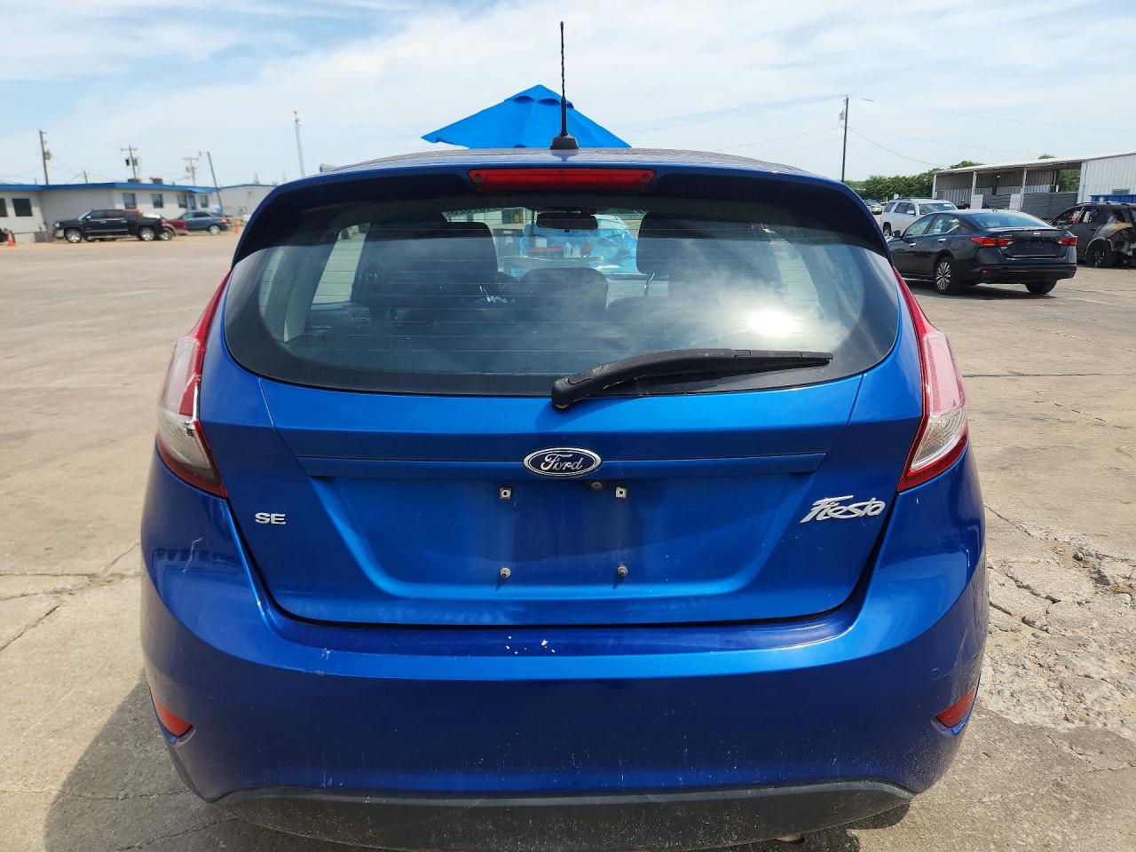2018 Ford Fiesta Se Синий vin: 3FADP4EJ5JM106910