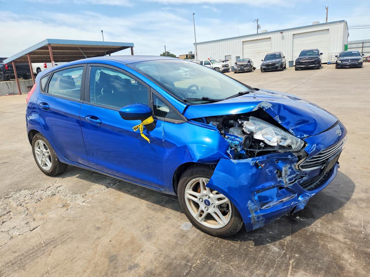 2018 Ford Fiesta Se Синий vin: 3FADP4EJ5JM106910