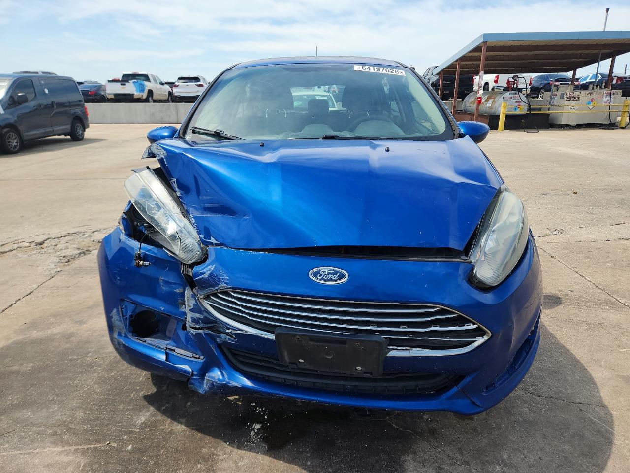 2018 Ford Fiesta Se Синий vin: 3FADP4EJ5JM106910