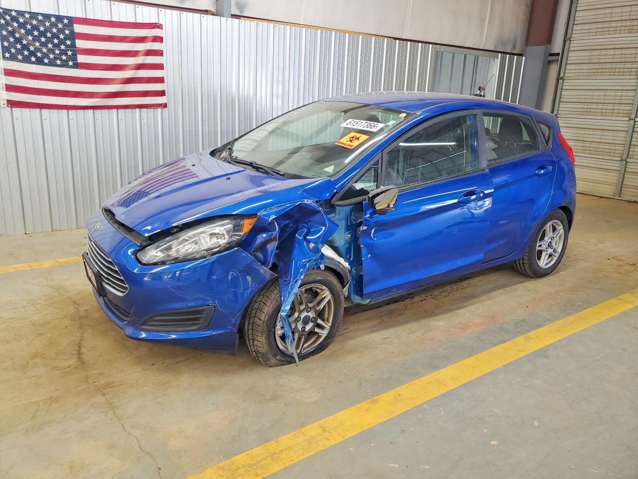 2018 Ford Fiesta Se Blue vin: 3FADP4EJ5JM146159