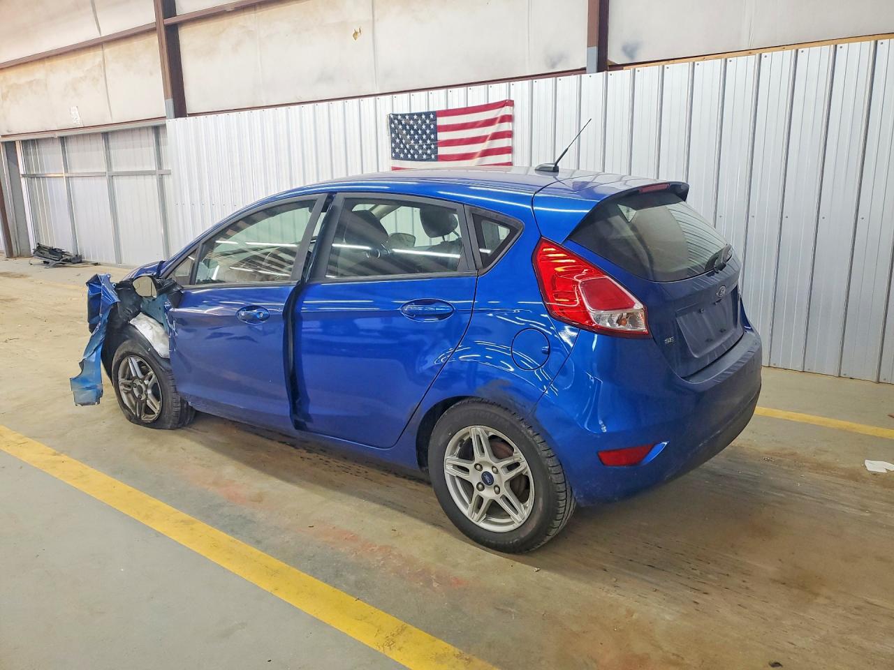 2018 Ford Fiesta Se Синий vin: 3FADP4EJ5JM146159
