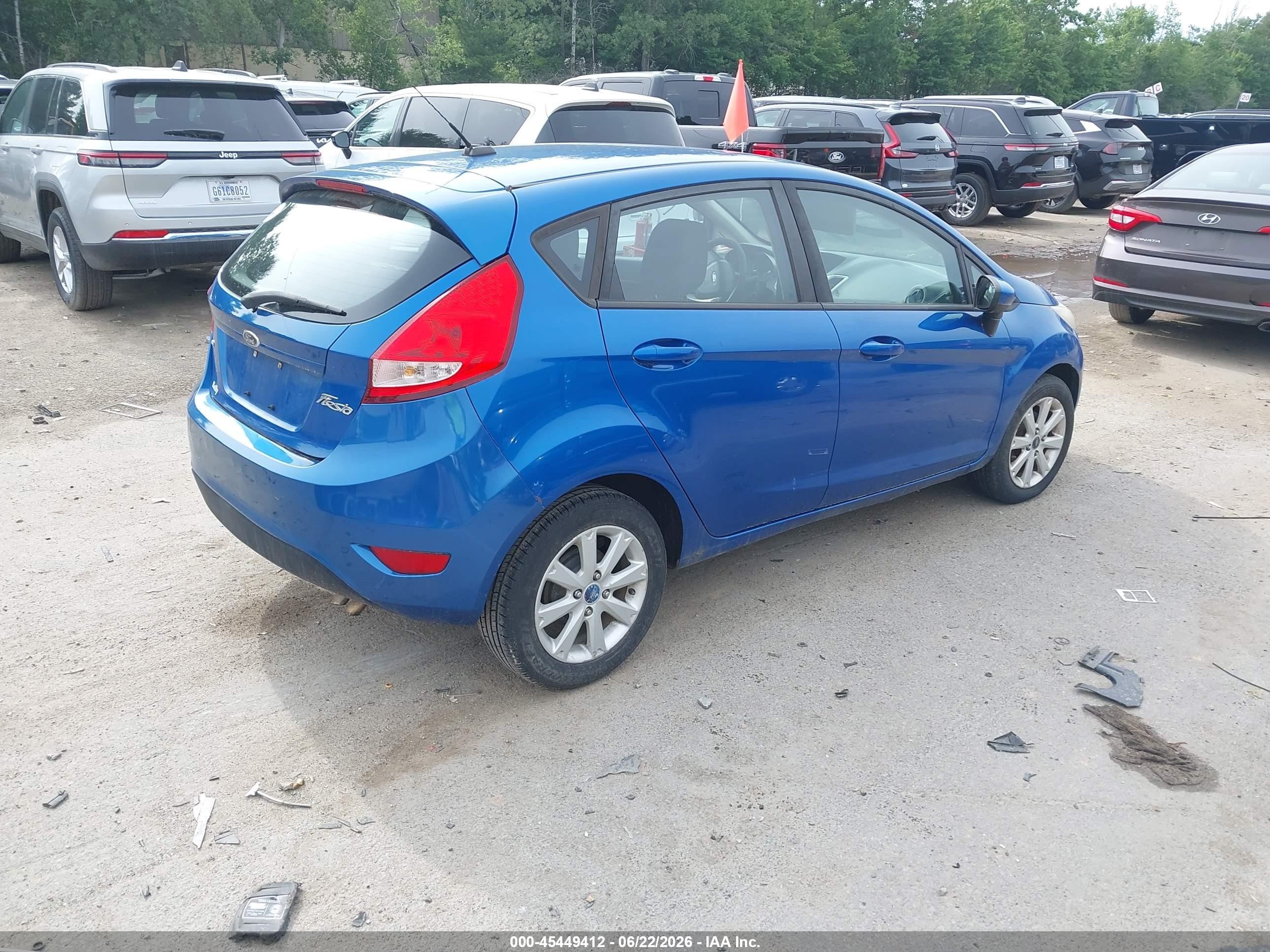 2011 Ford Fiesta Se Blue vin: 3FADP4EJ6BM143997