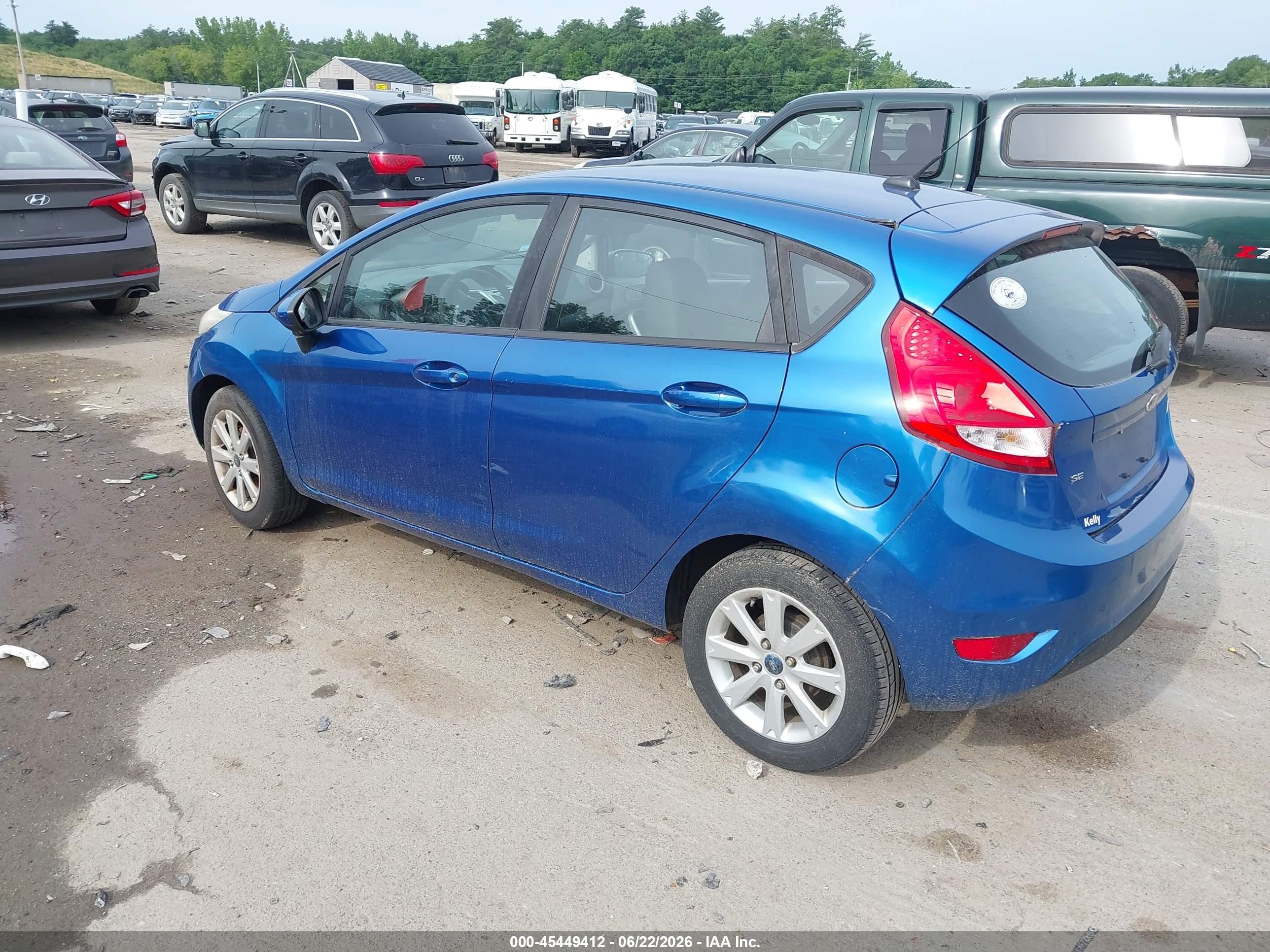 2011 Ford Fiesta Se Blue vin: 3FADP4EJ6BM143997