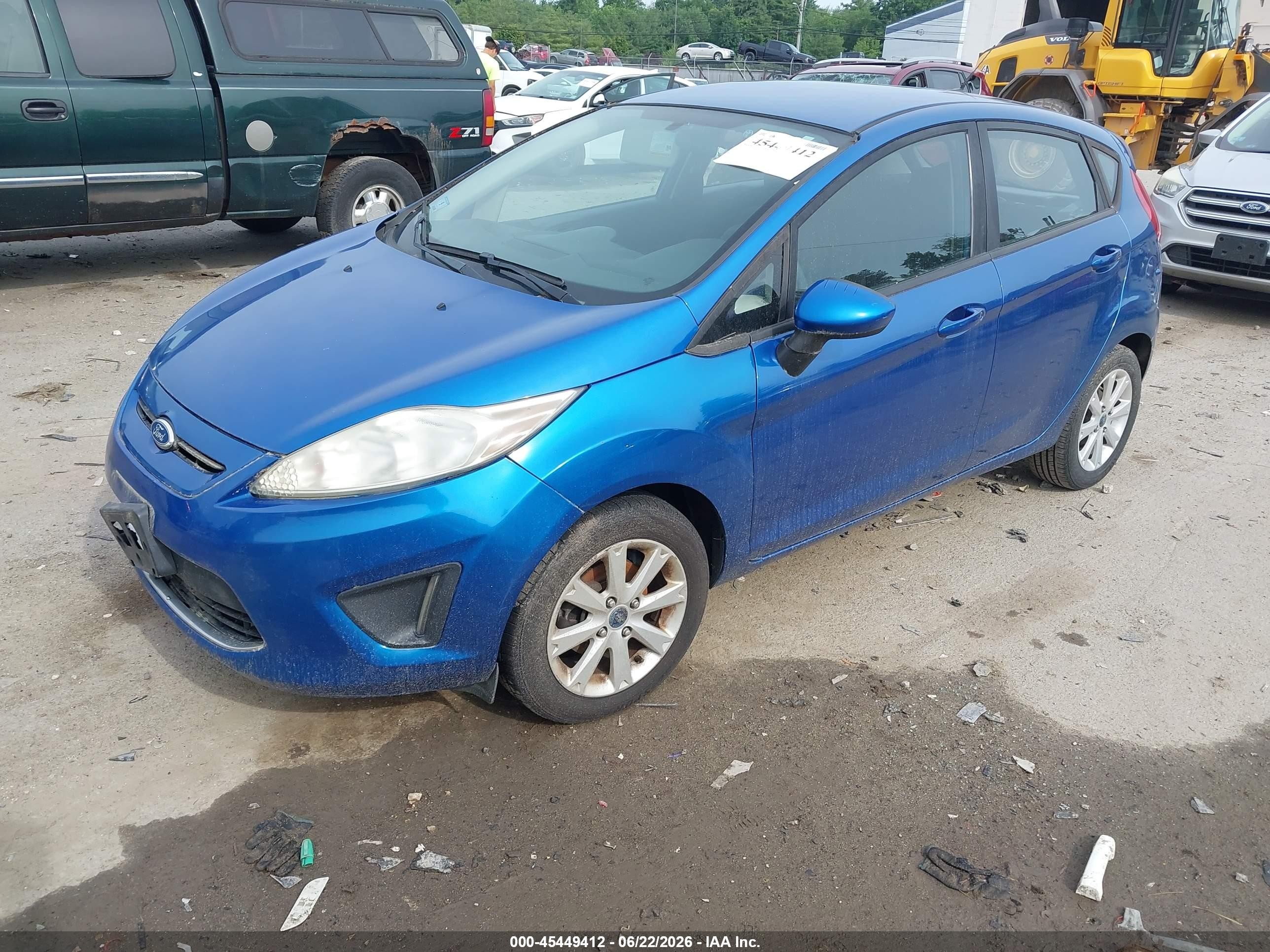 2011 Ford Fiesta Se Blue vin: 3FADP4EJ6BM143997