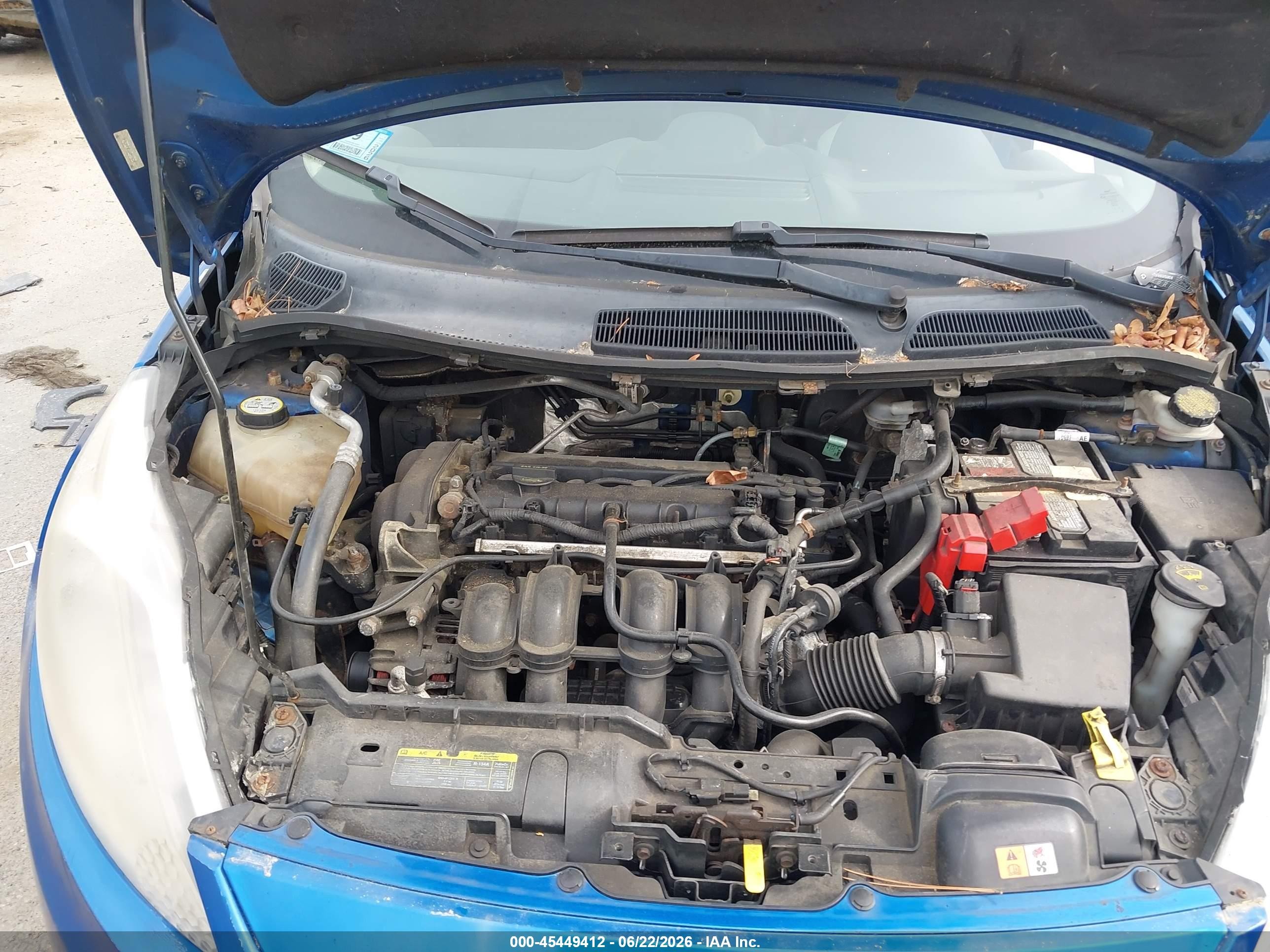 2011 Ford Fiesta Se Blue vin: 3FADP4EJ6BM143997