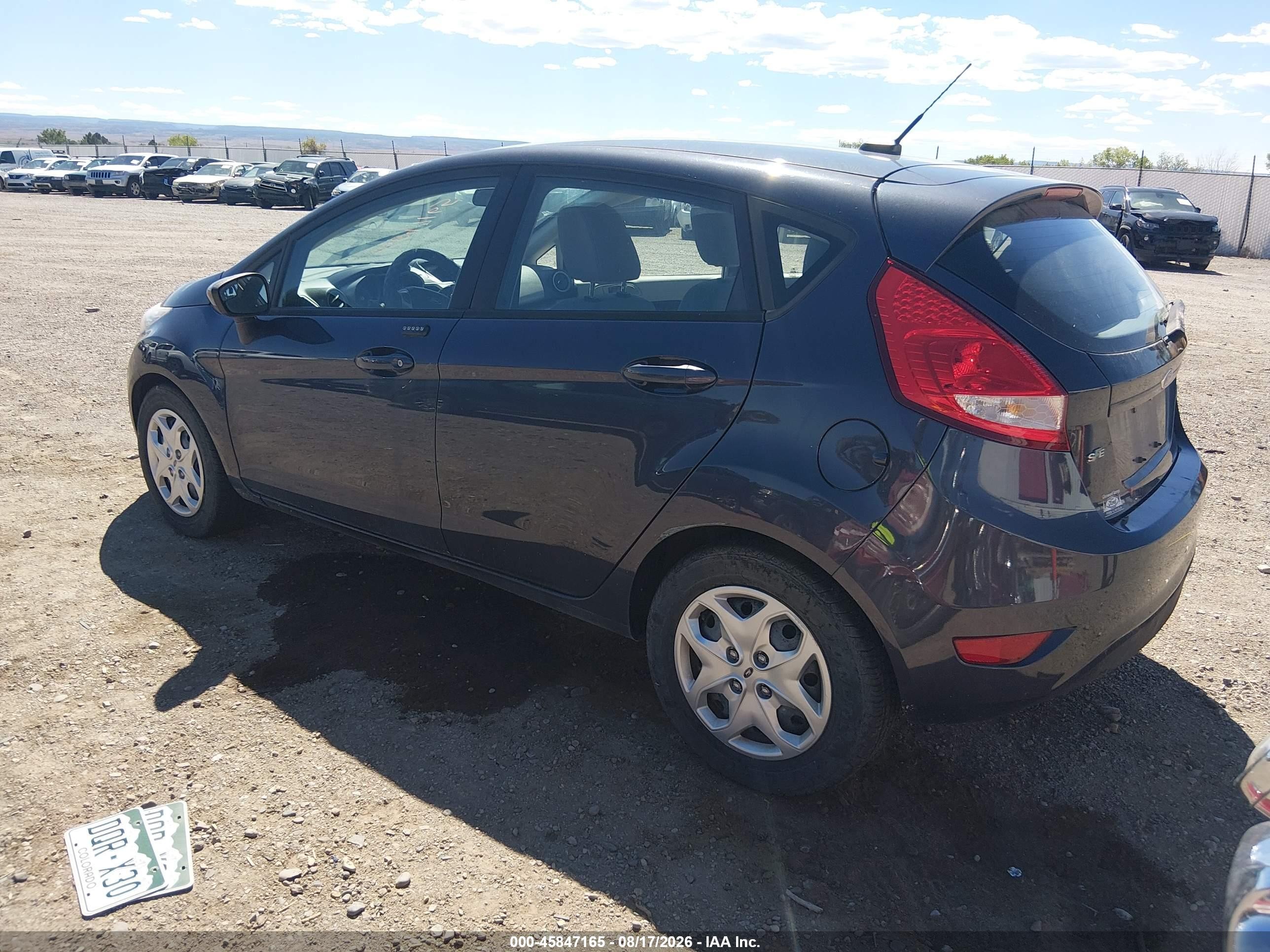 2012 Ford Fiesta Se Синий vin: 3FADP4EJ6CM118339