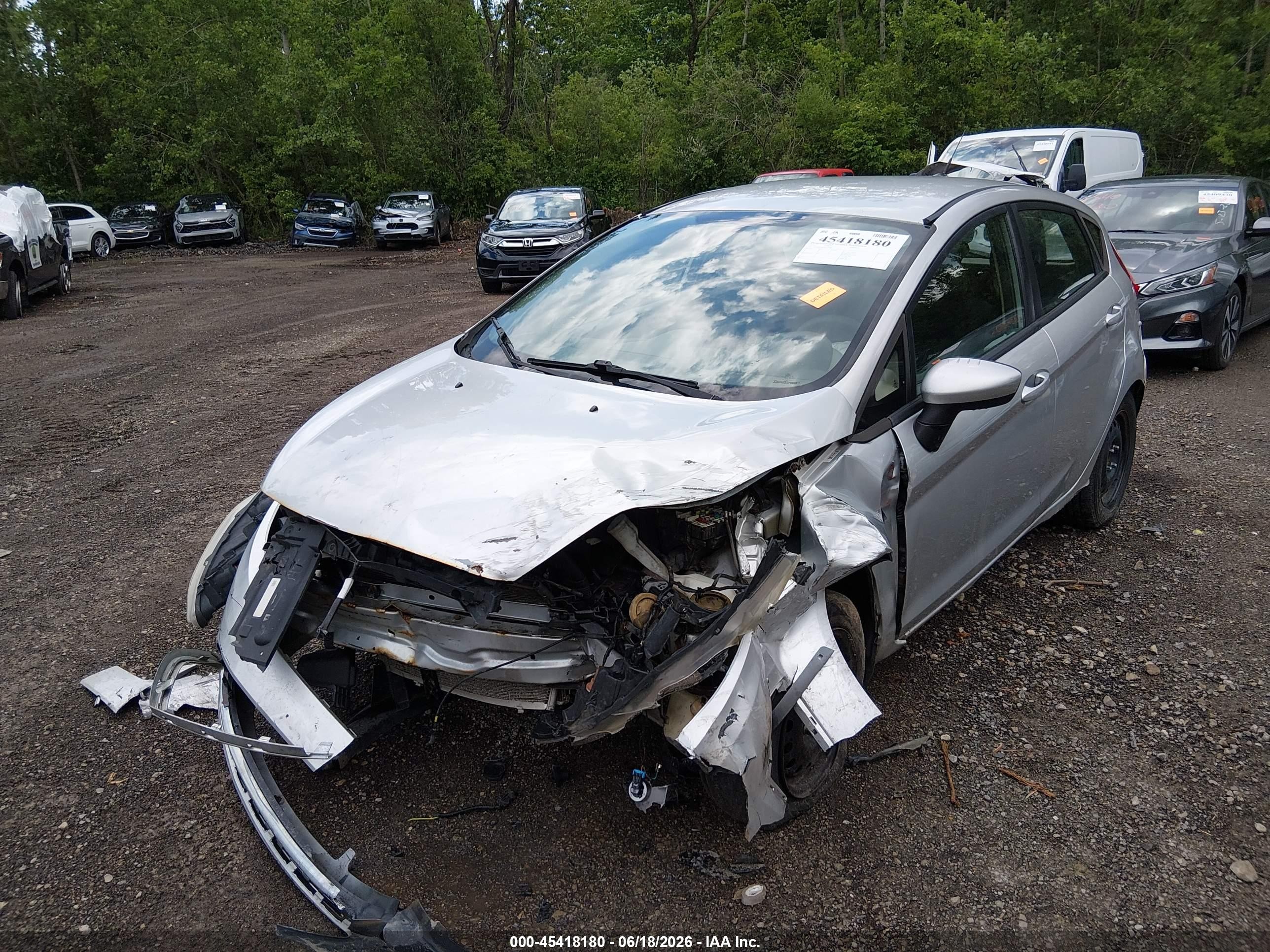 2012 Ford Fiesta Se Silver vin: 3FADP4EJ6CM132287