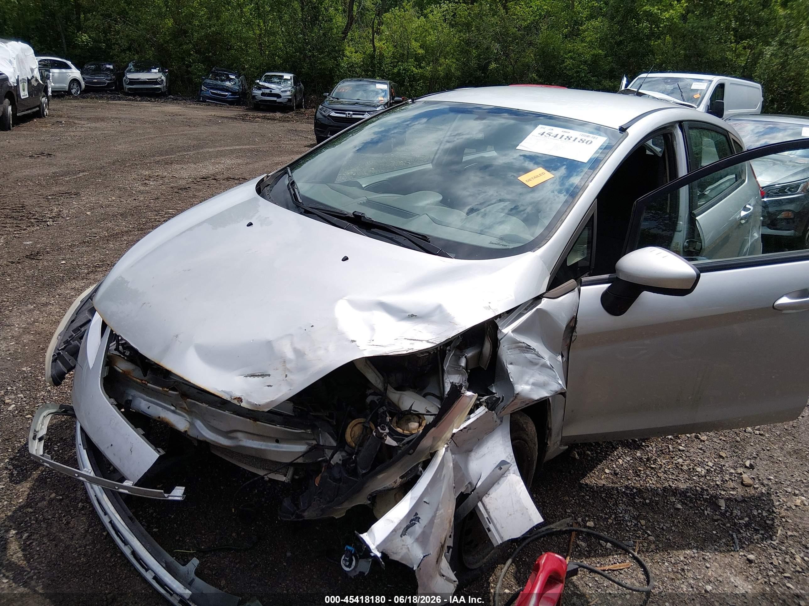 2012 Ford Fiesta Se Silver vin: 3FADP4EJ6CM132287