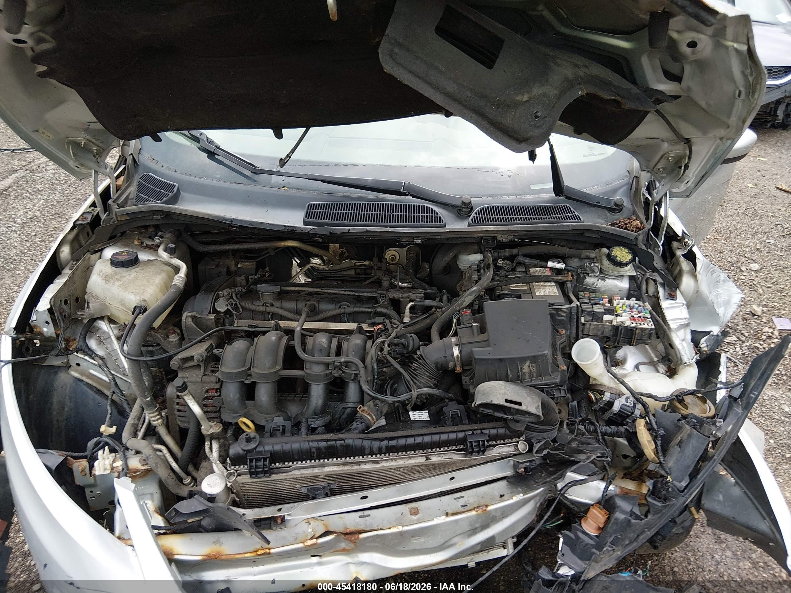 2012 Ford Fiesta Se Silver vin: 3FADP4EJ6CM132287