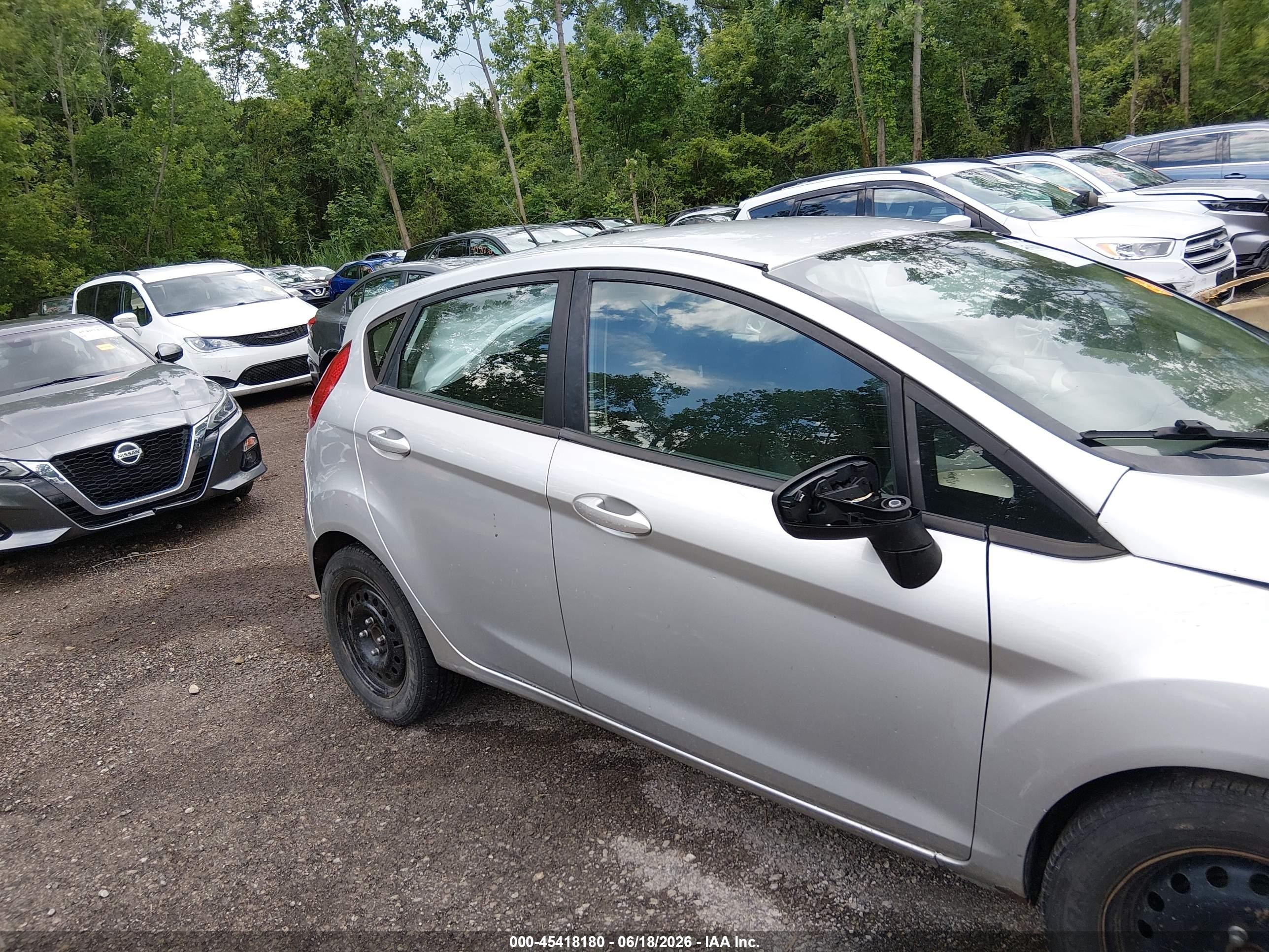 2012 Ford Fiesta Se Silver vin: 3FADP4EJ6CM132287