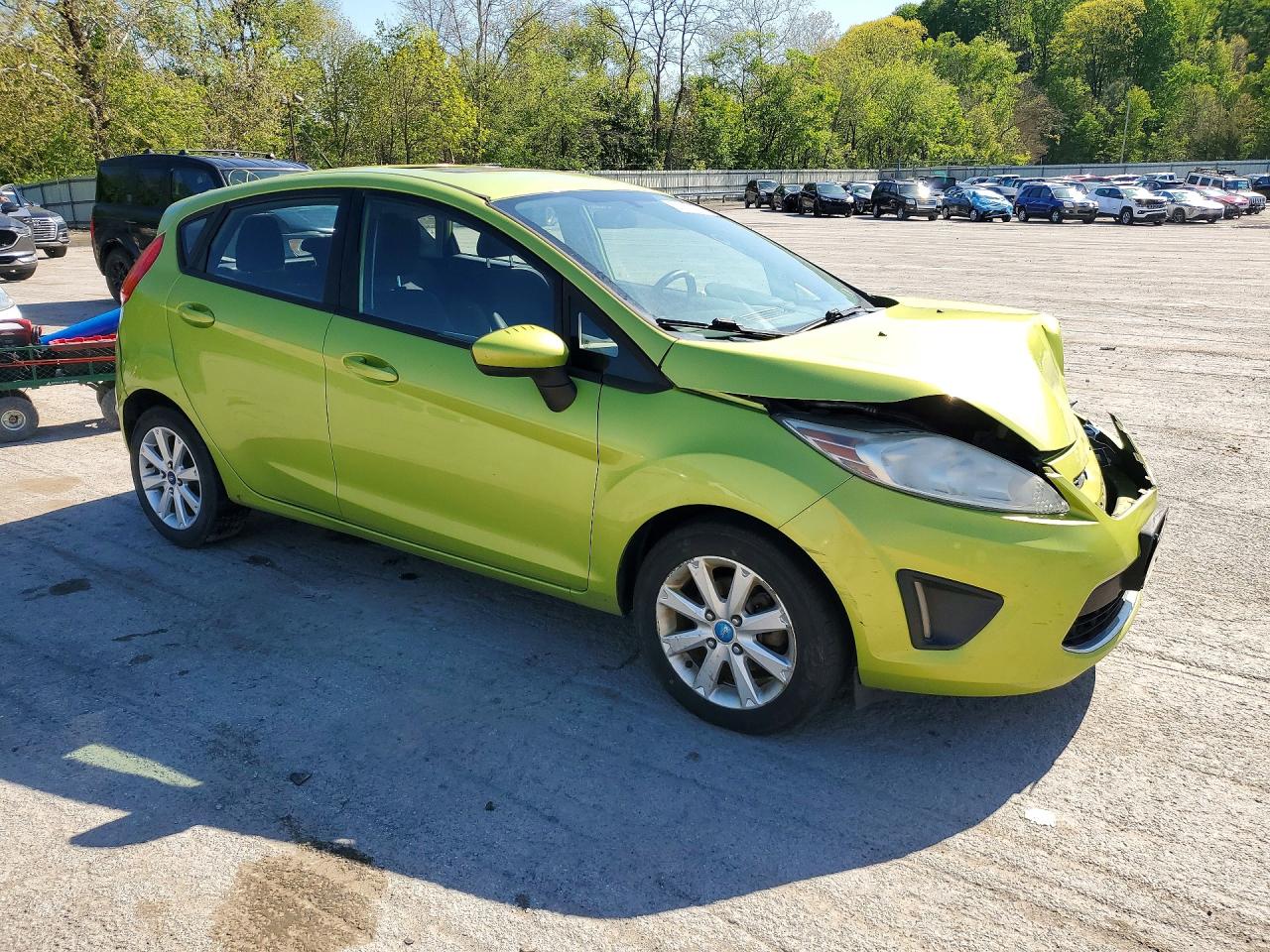 2012 Ford Fiesta Se Green vin: 3FADP4EJ6CM157478