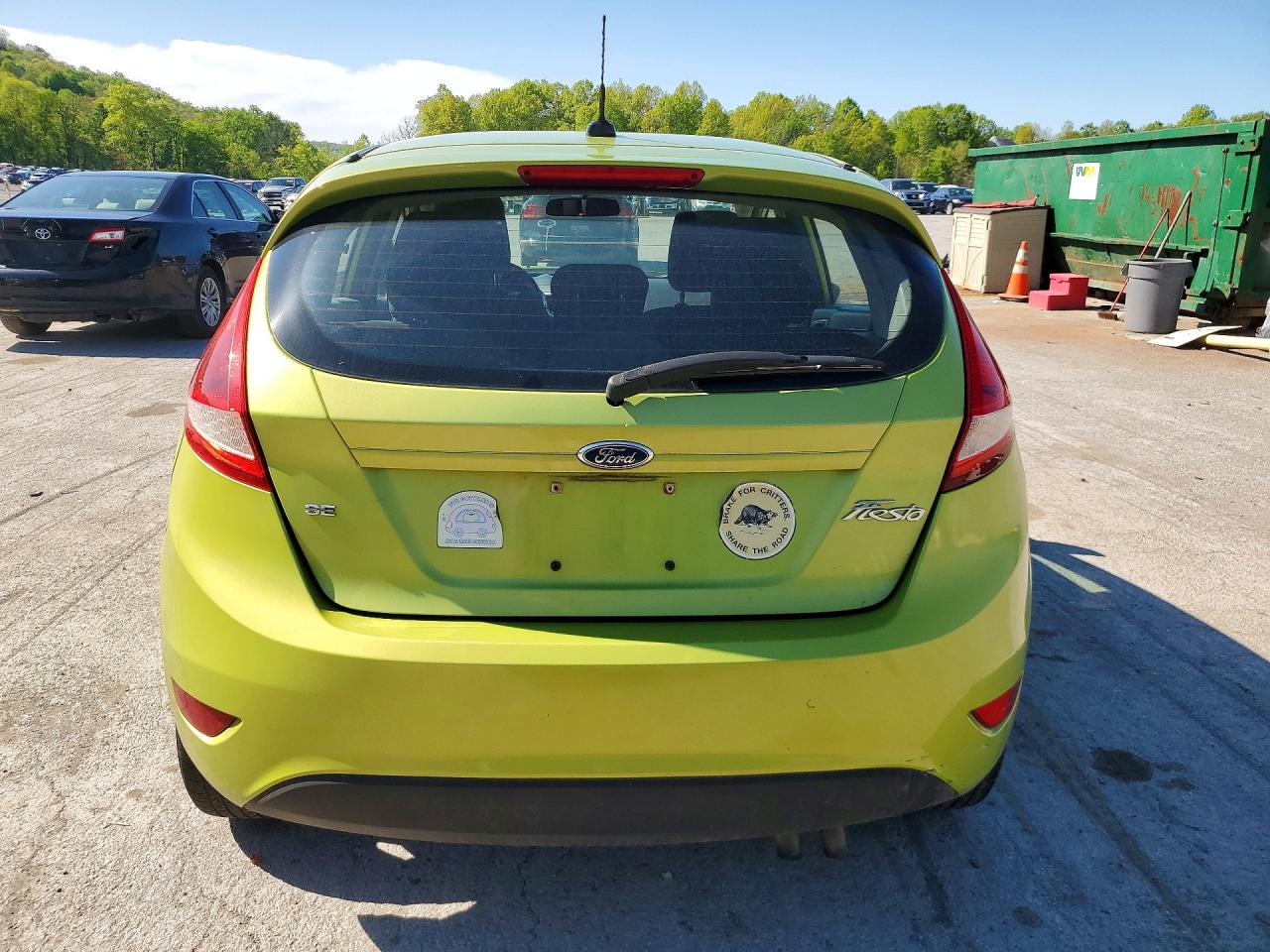 2012 Ford Fiesta Se Green vin: 3FADP4EJ6CM157478