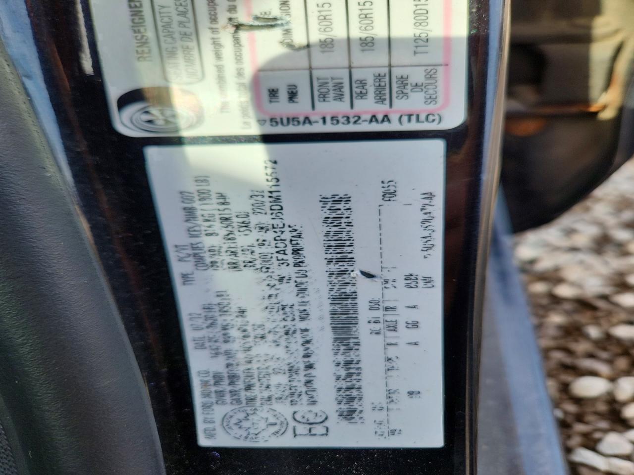 2013 Ford Fiesta Se Black vin: 3FADP4EJ6DM115572