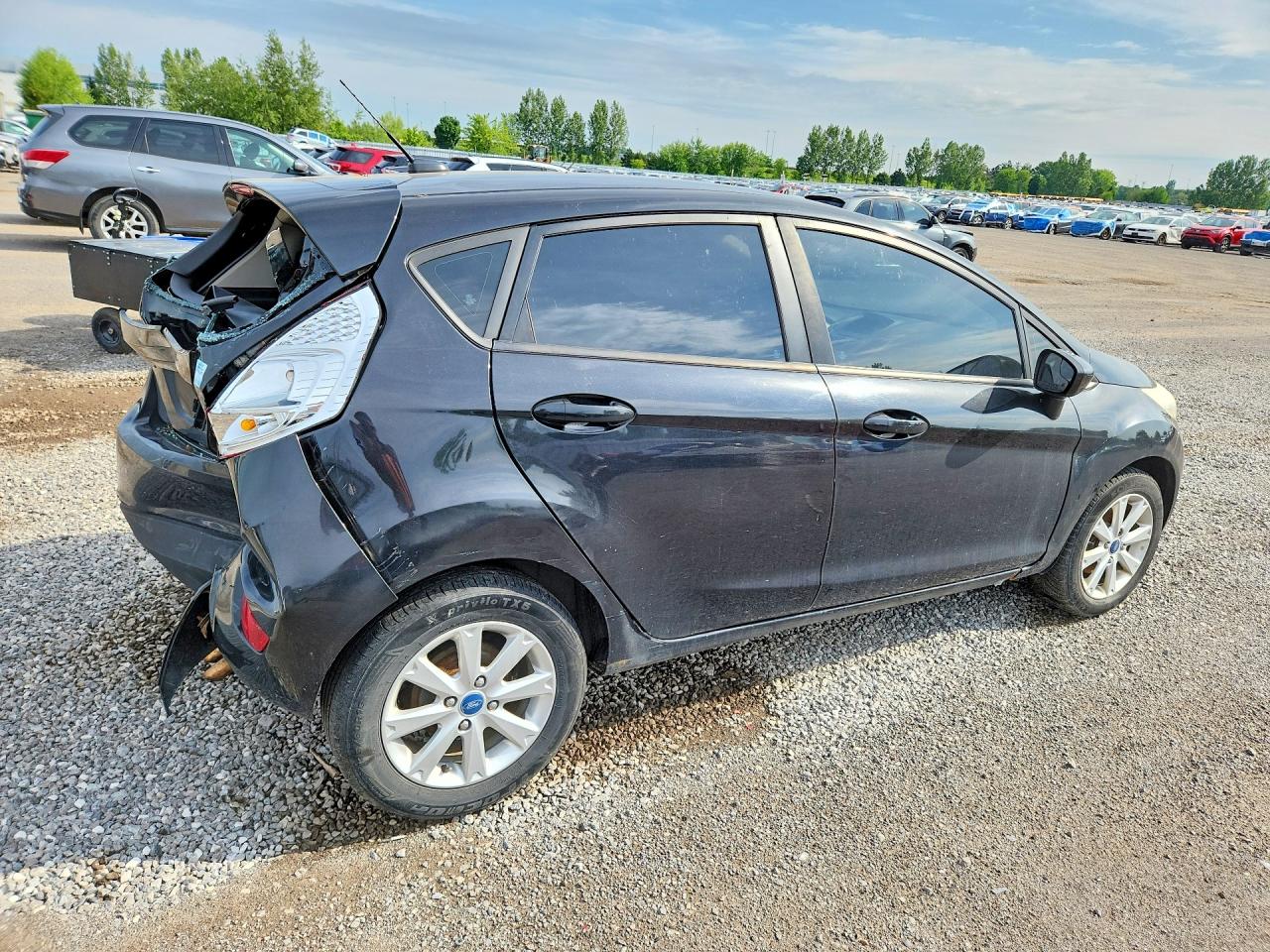 2013 Ford Fiesta Se Black vin: 3FADP4EJ6DM115572