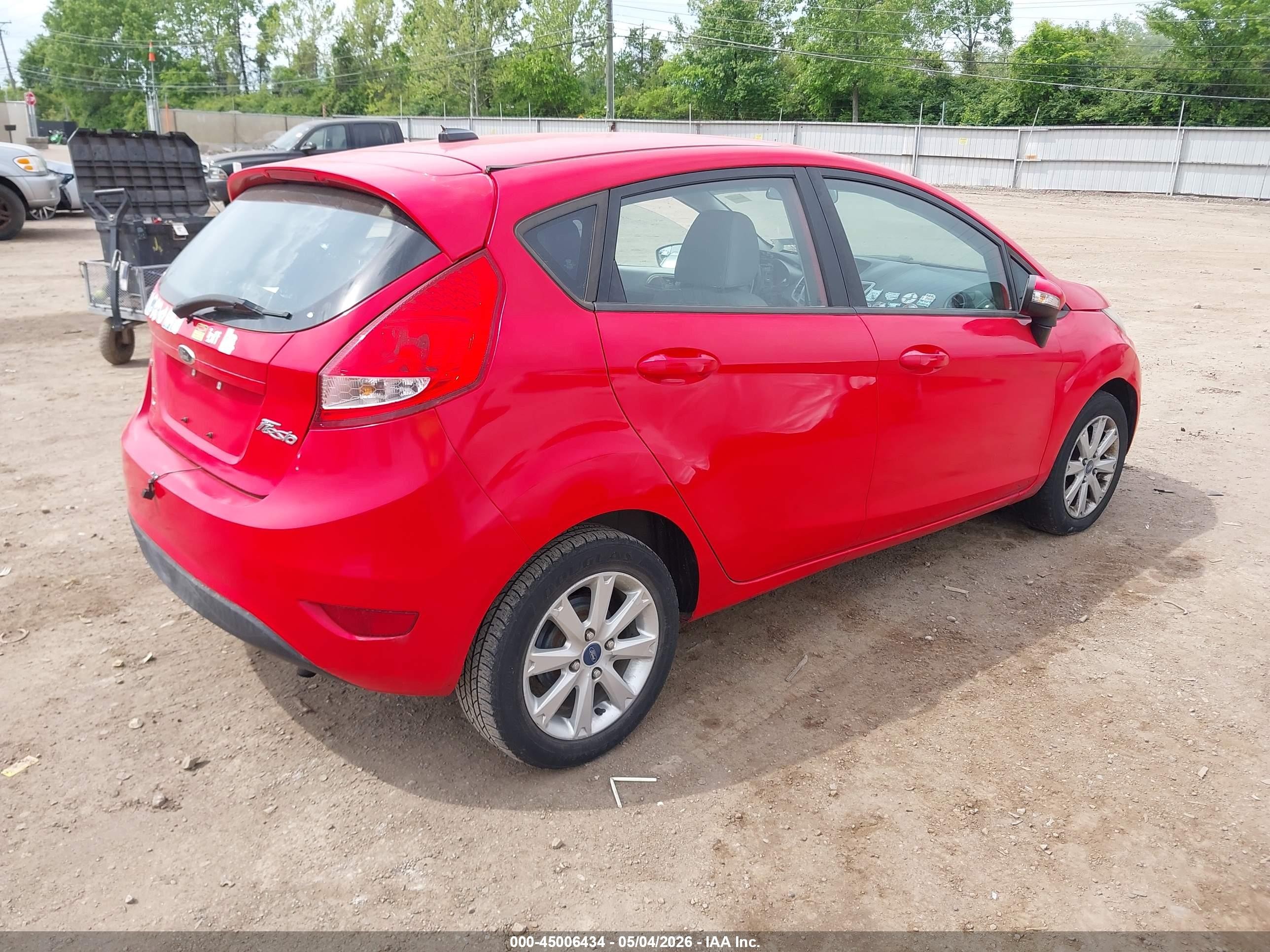 2013 Ford Fiesta Se Red vin: 3FADP4EJ6DM174850