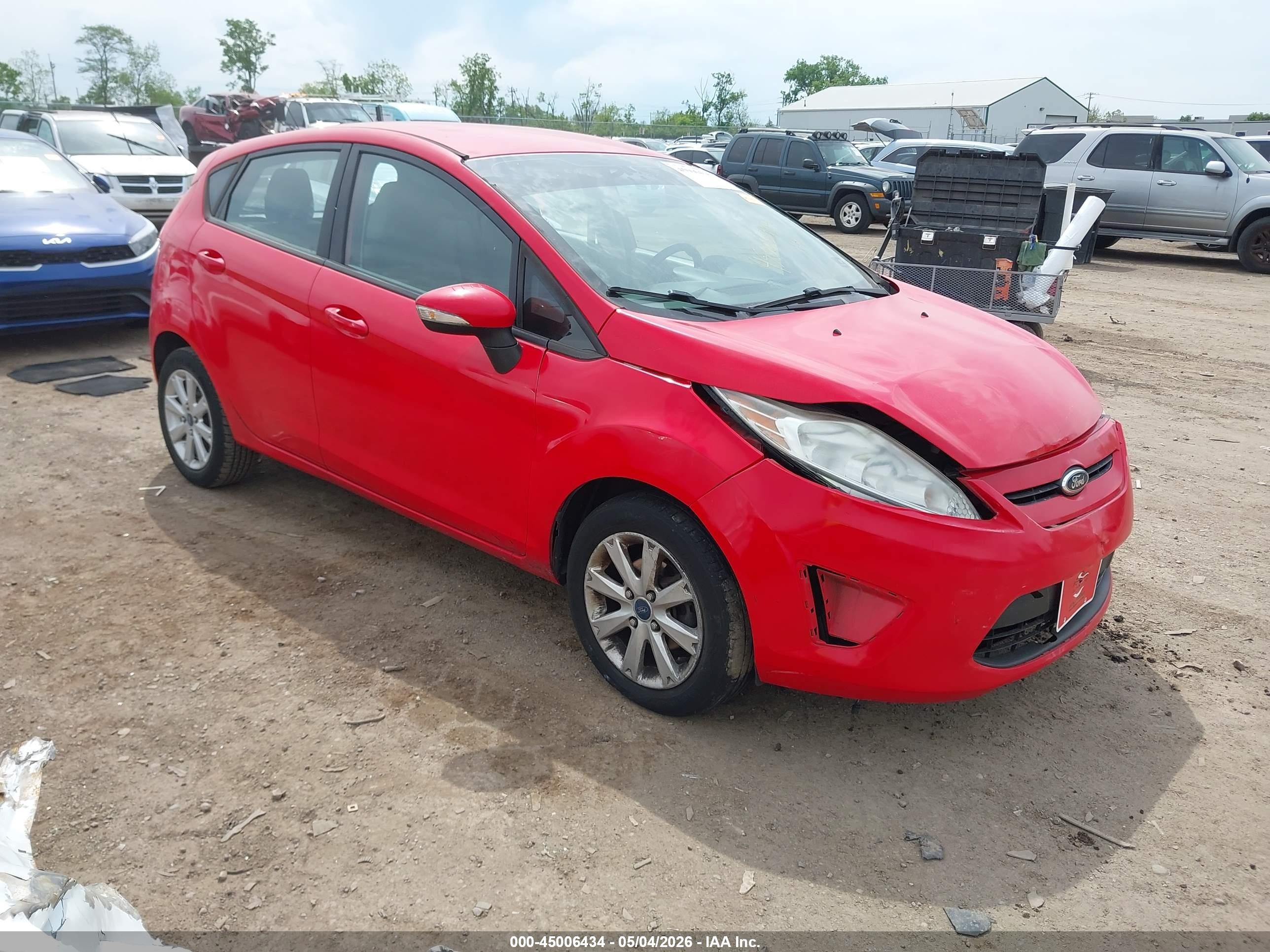 2013 Ford Fiesta Se Red vin: 3FADP4EJ6DM174850