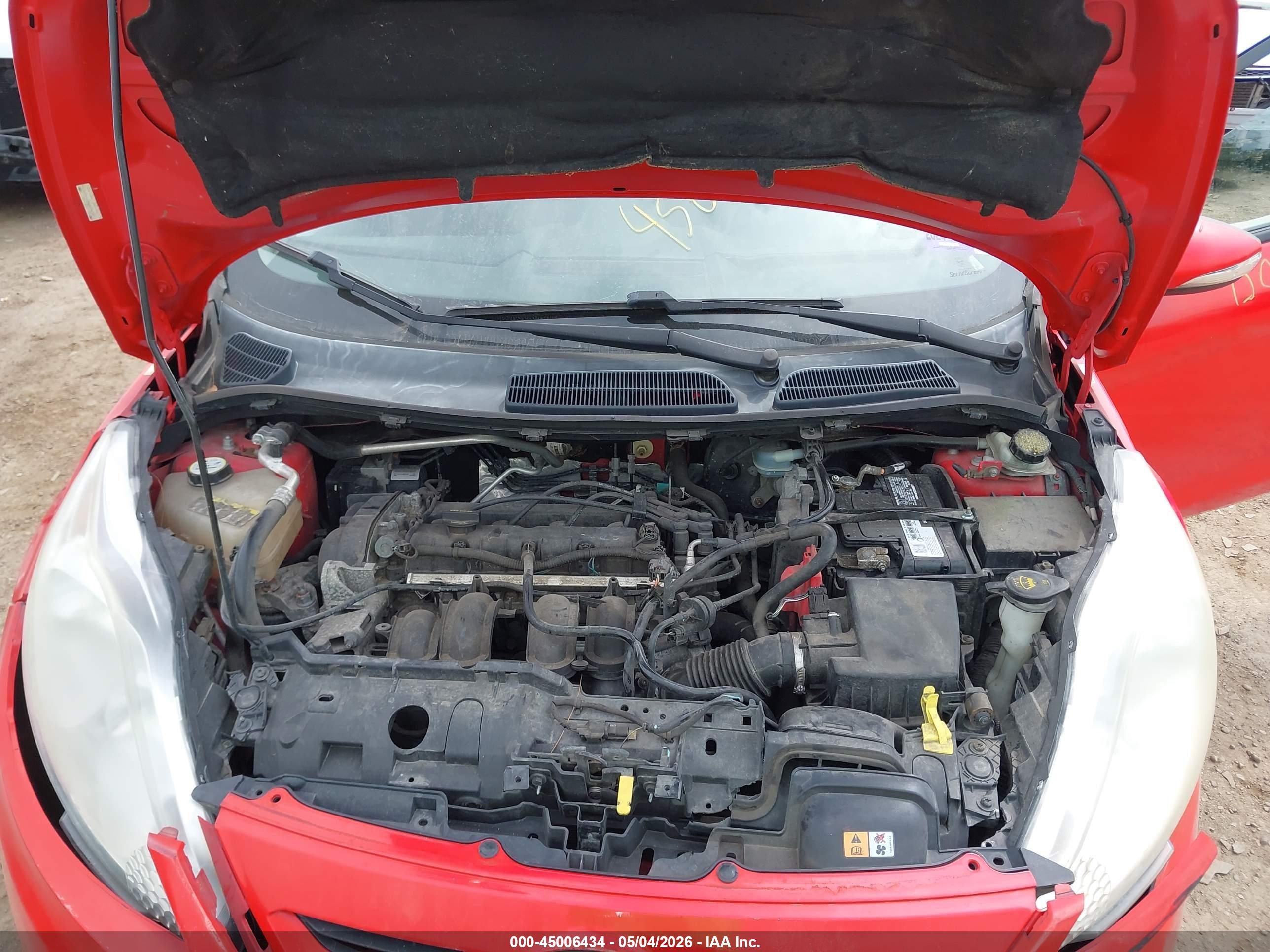 2013 Ford Fiesta Se Red vin: 3FADP4EJ6DM174850