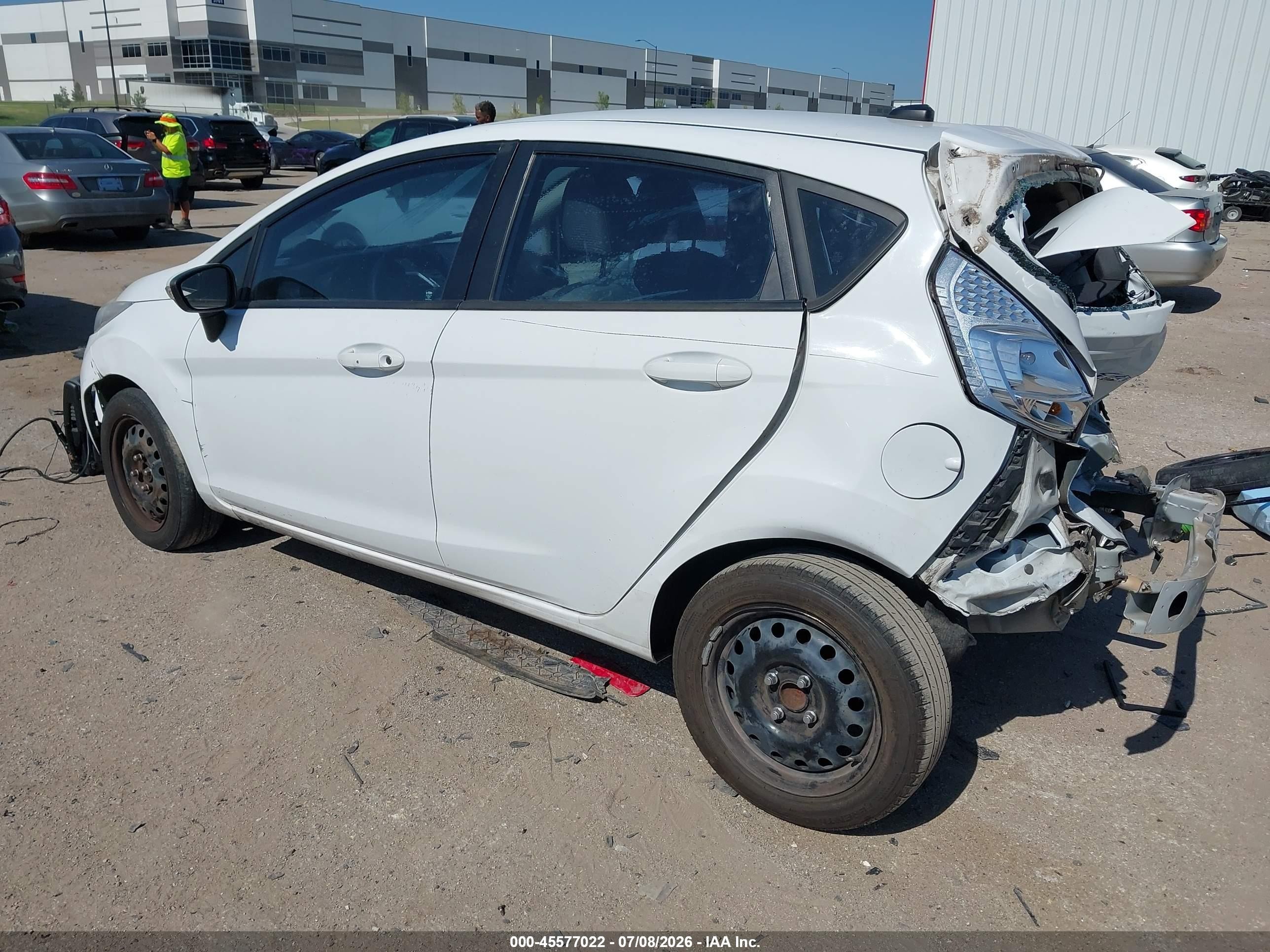 2013 Ford Fiesta Se White vin: 3FADP4EJ6DM176582
