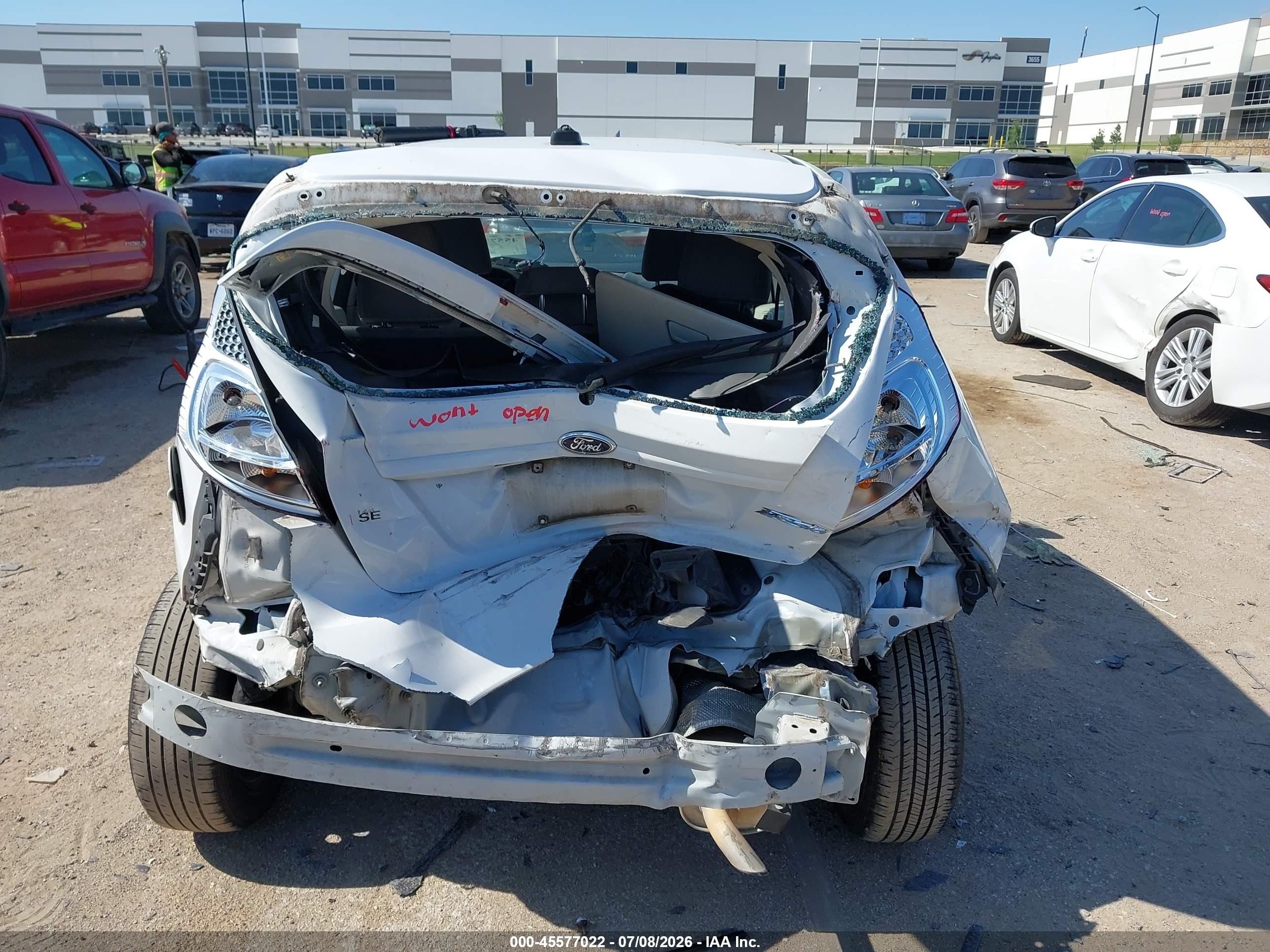 2013 Ford Fiesta Se White vin: 3FADP4EJ6DM176582
