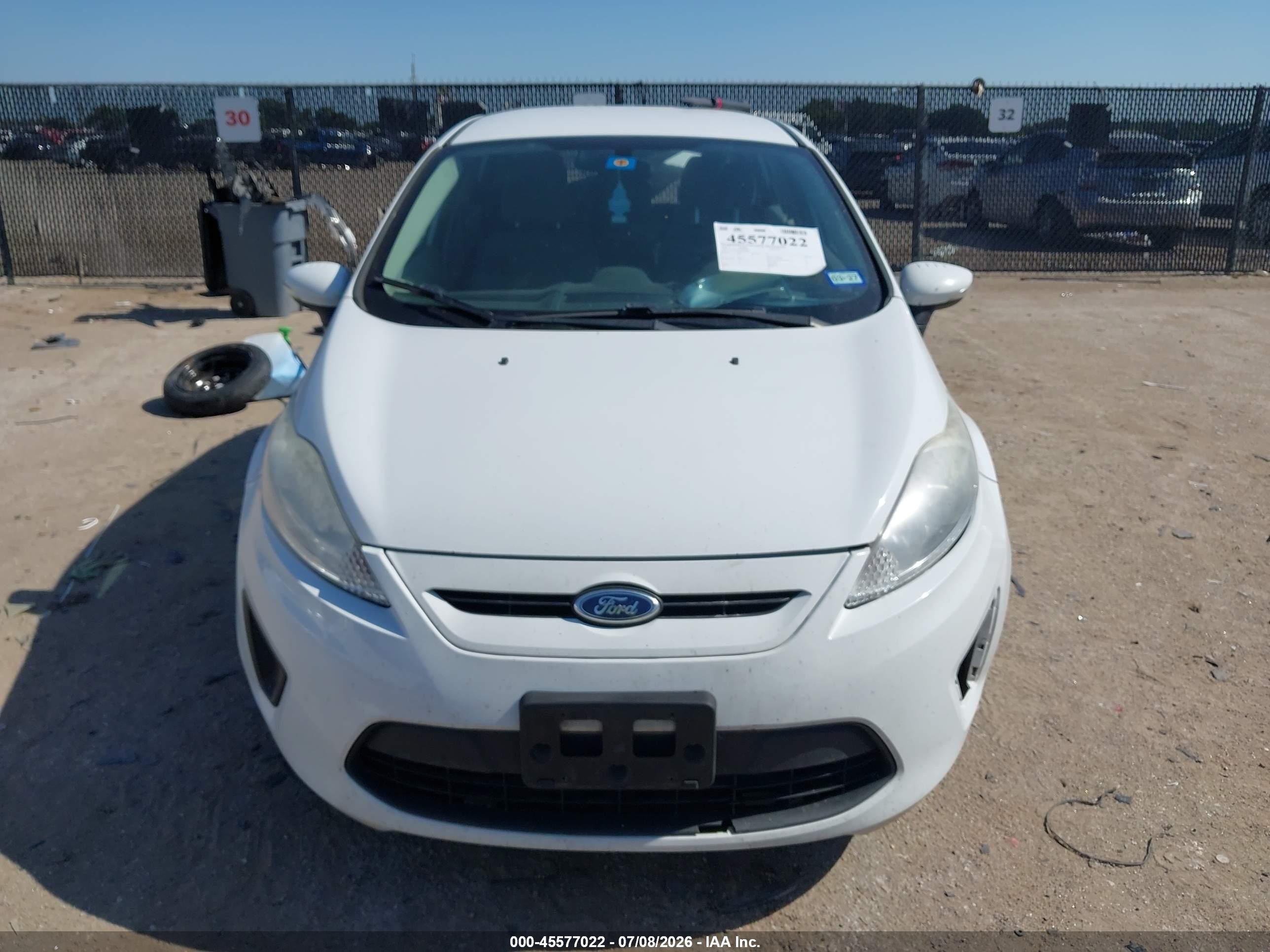 2013 Ford Fiesta Se White vin: 3FADP4EJ6DM176582