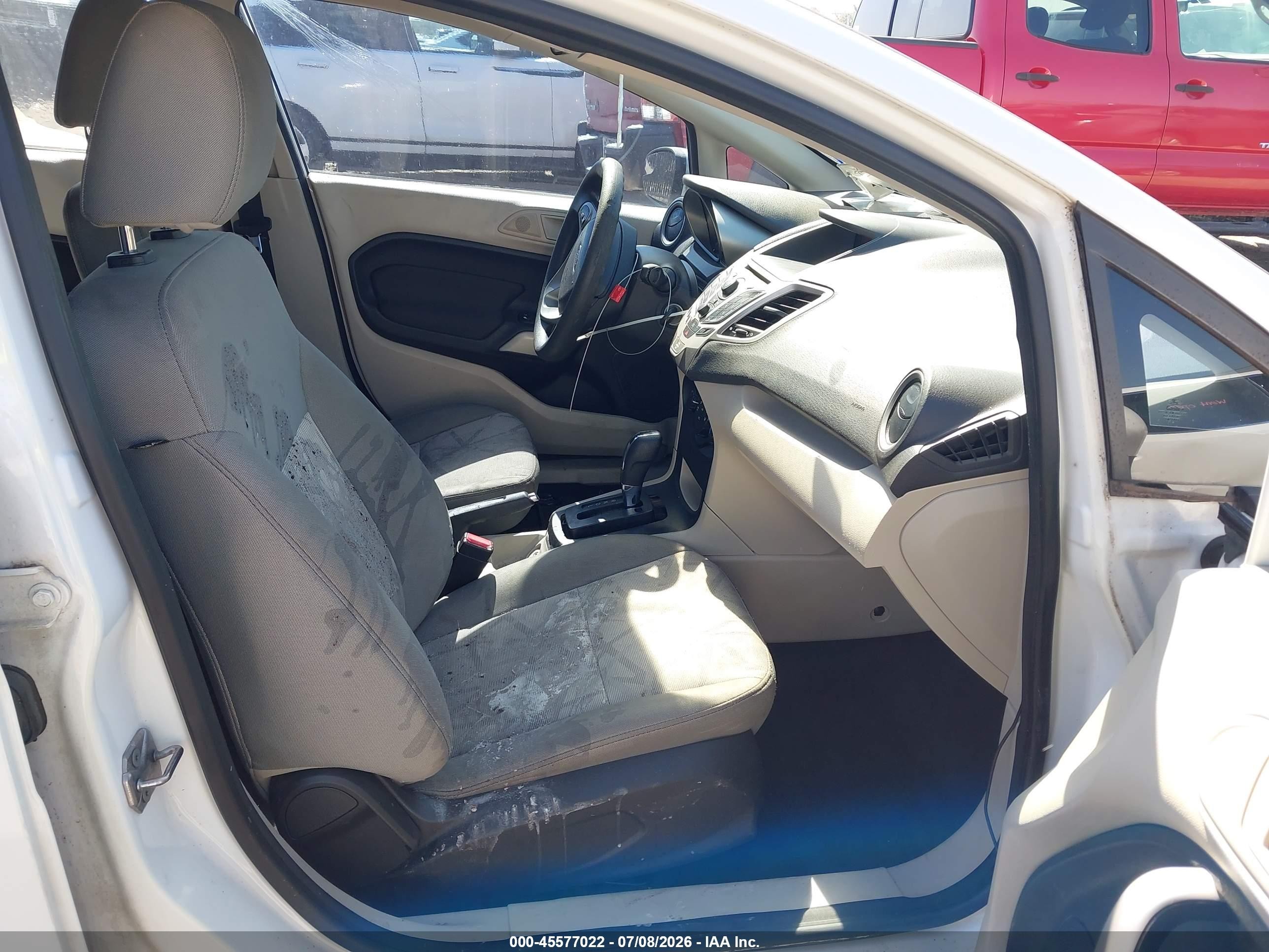 2013 Ford Fiesta Se White vin: 3FADP4EJ6DM176582