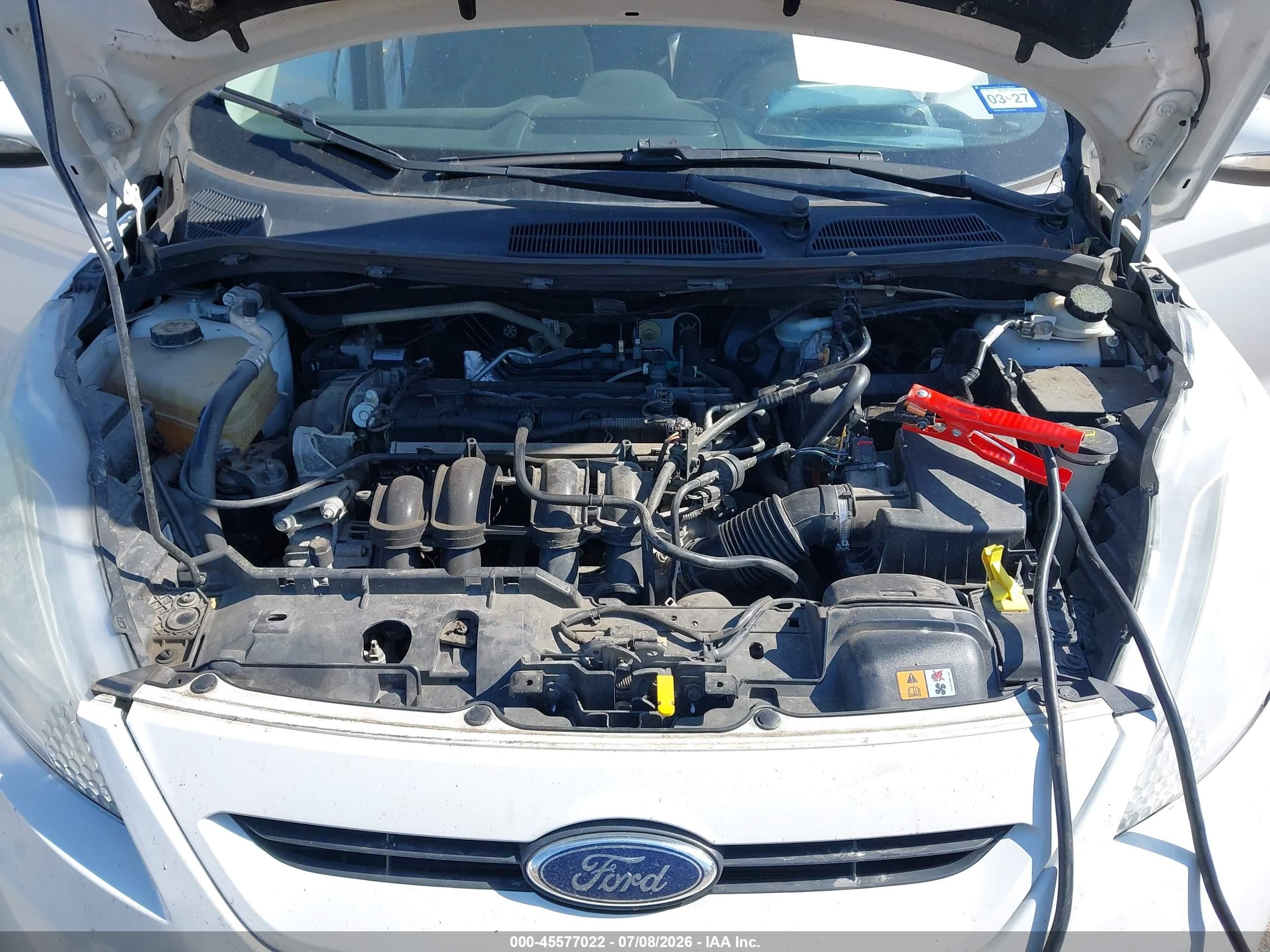 2013 Ford Fiesta Se White vin: 3FADP4EJ6DM176582